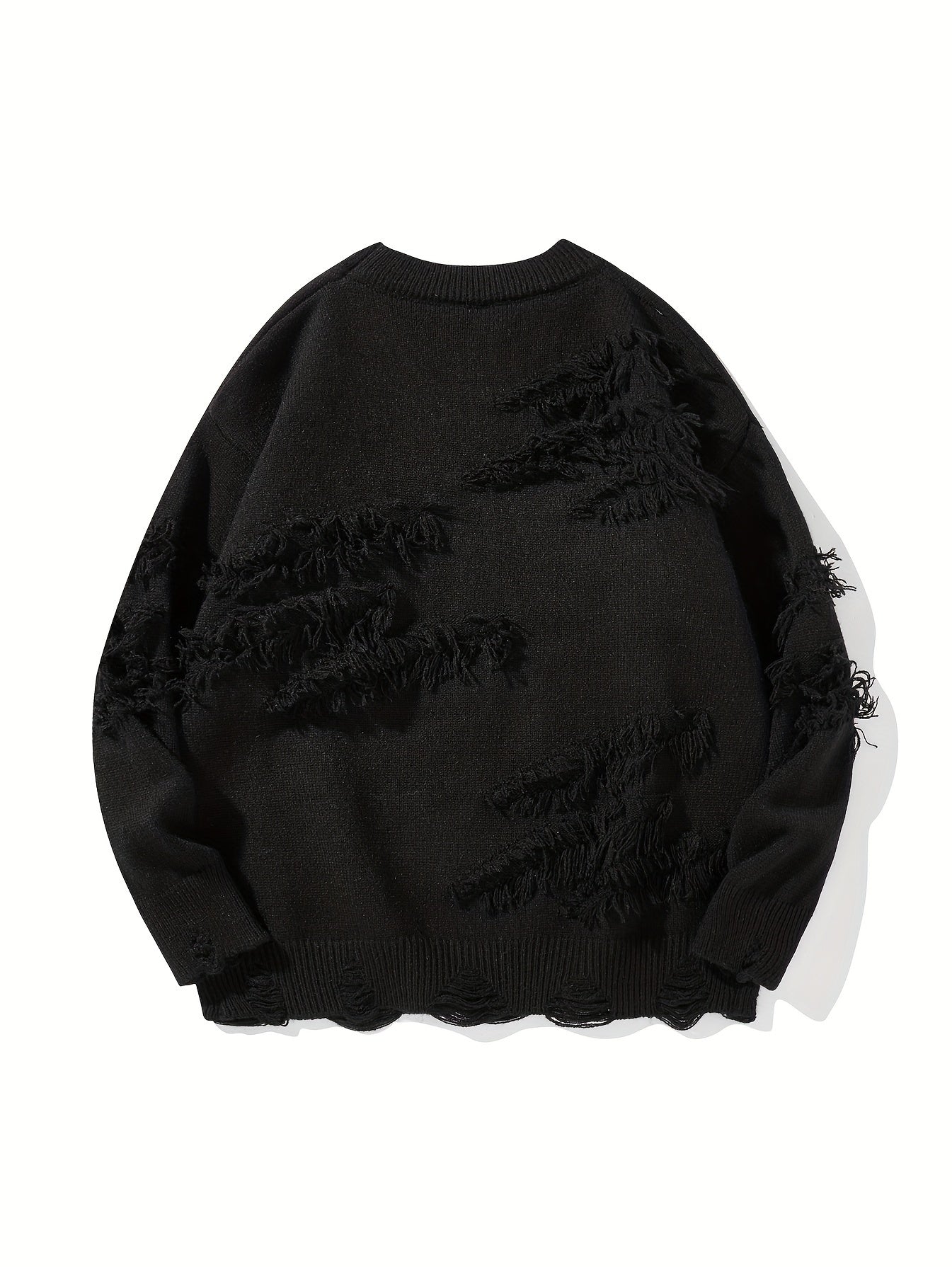 Men’s Distressed Knit Sweater