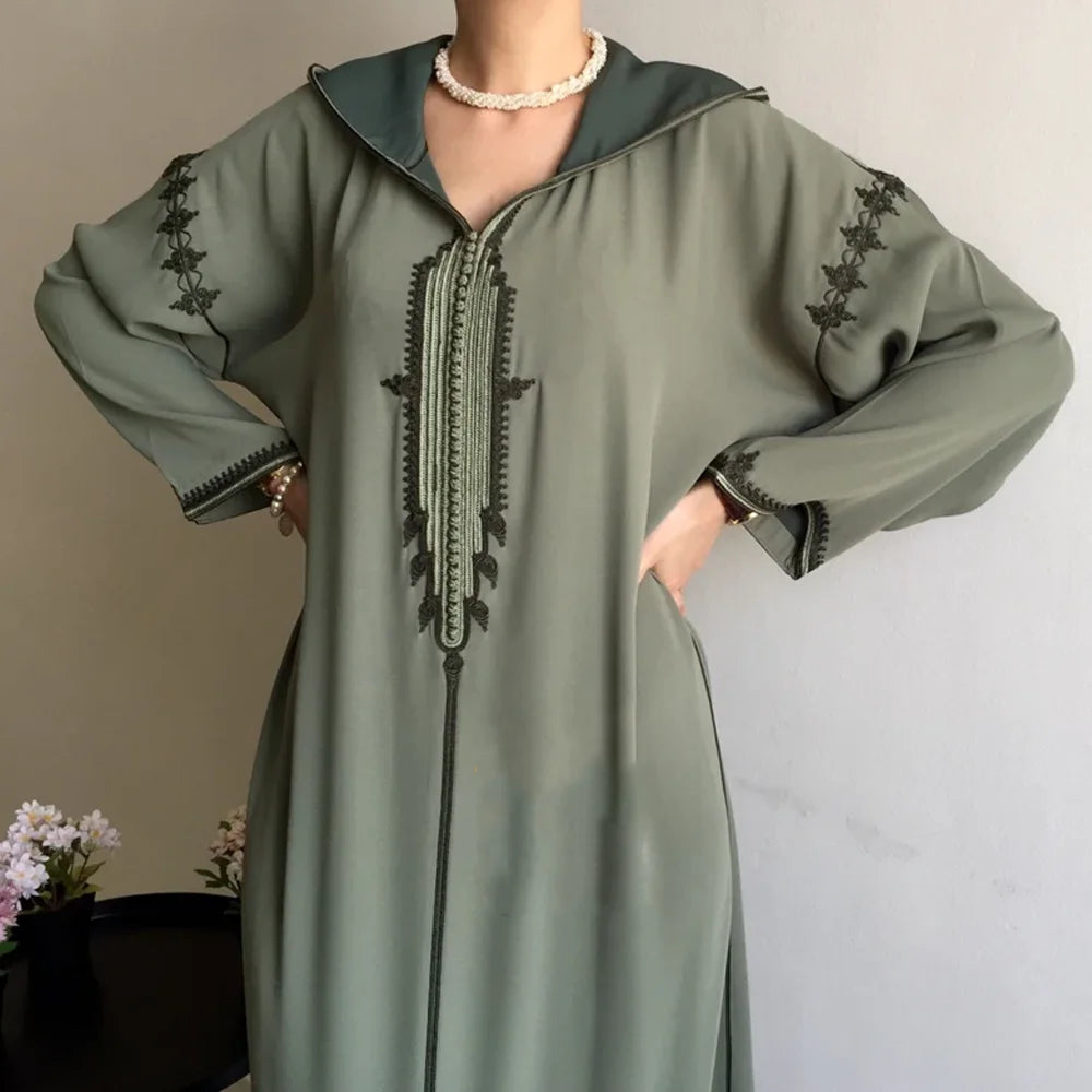 Abaya Jurk met Capuchon | Marokkaans Design