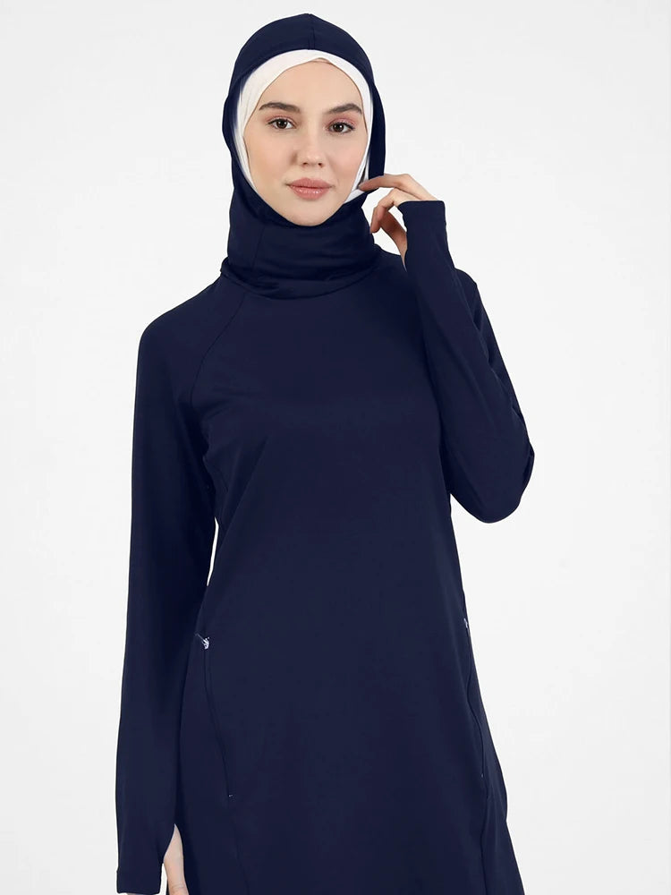 Functionele Sportset voor Moslima's – Inclusief Hoodie, Sportbroek en Hijab