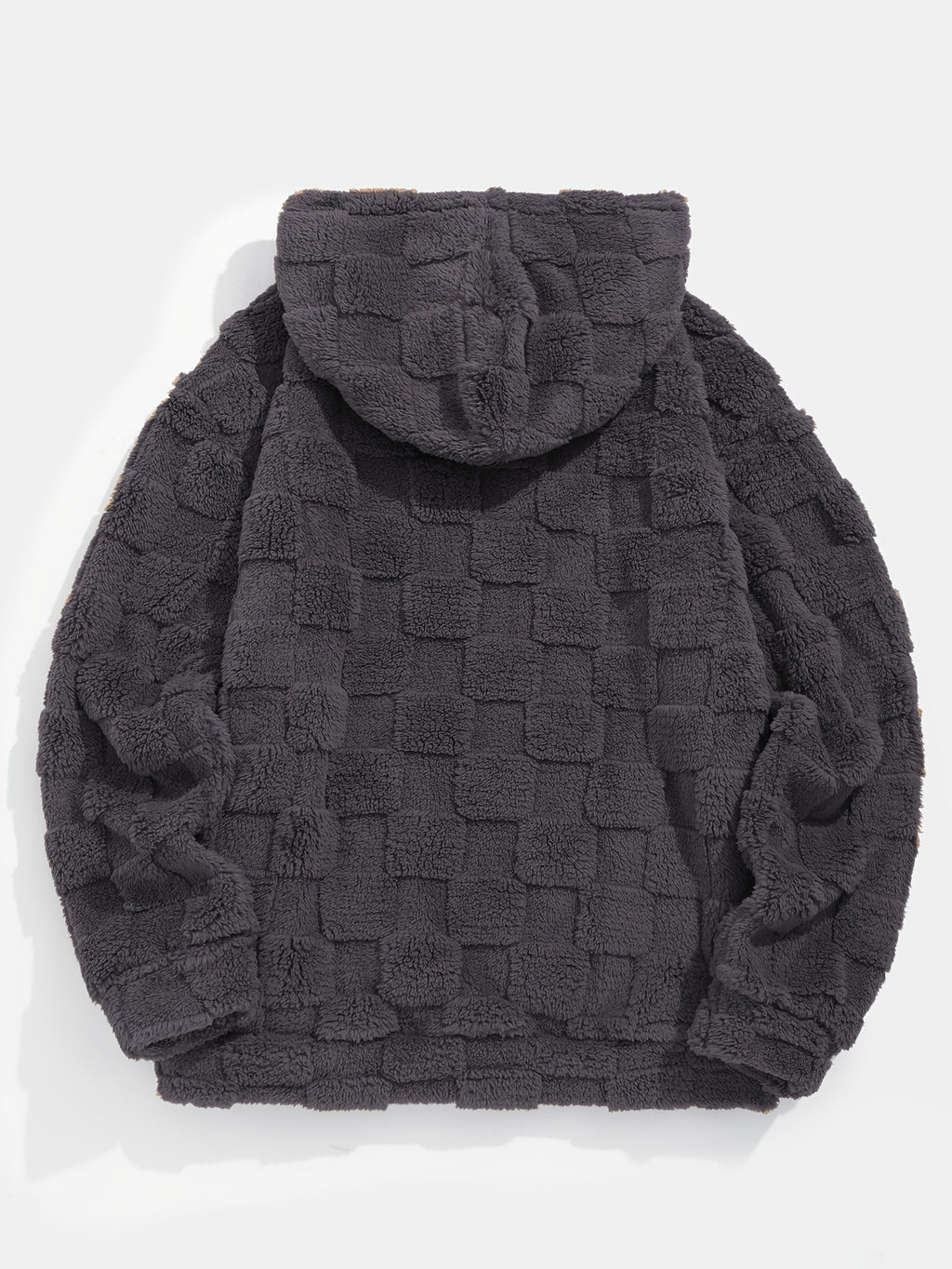 Men’s Plush Fleece Hoodie – Cozy Loose Fit