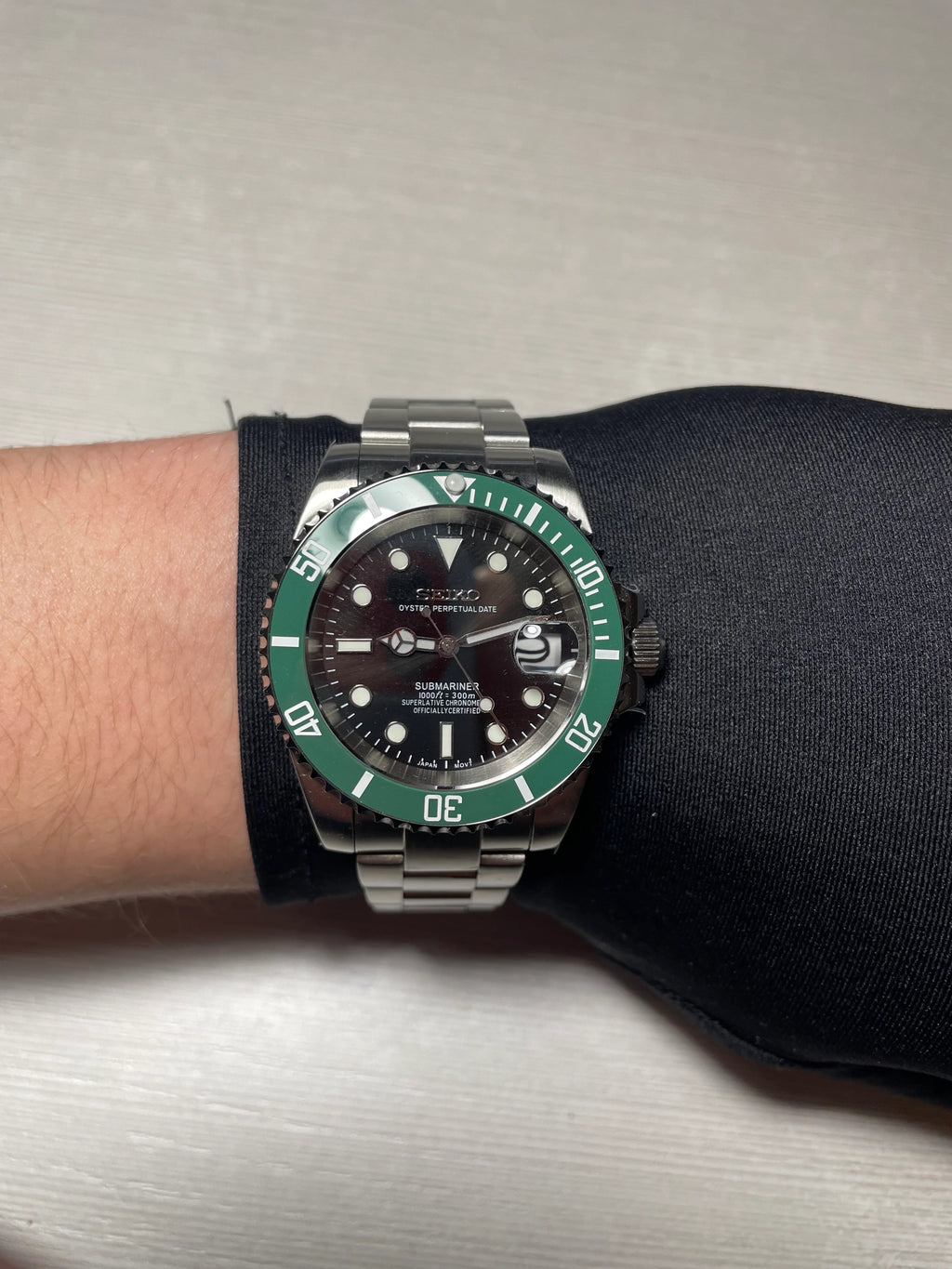 Seiko Mod Automatic | Sub | 904L Staal – 'Starbucks' - 40mm