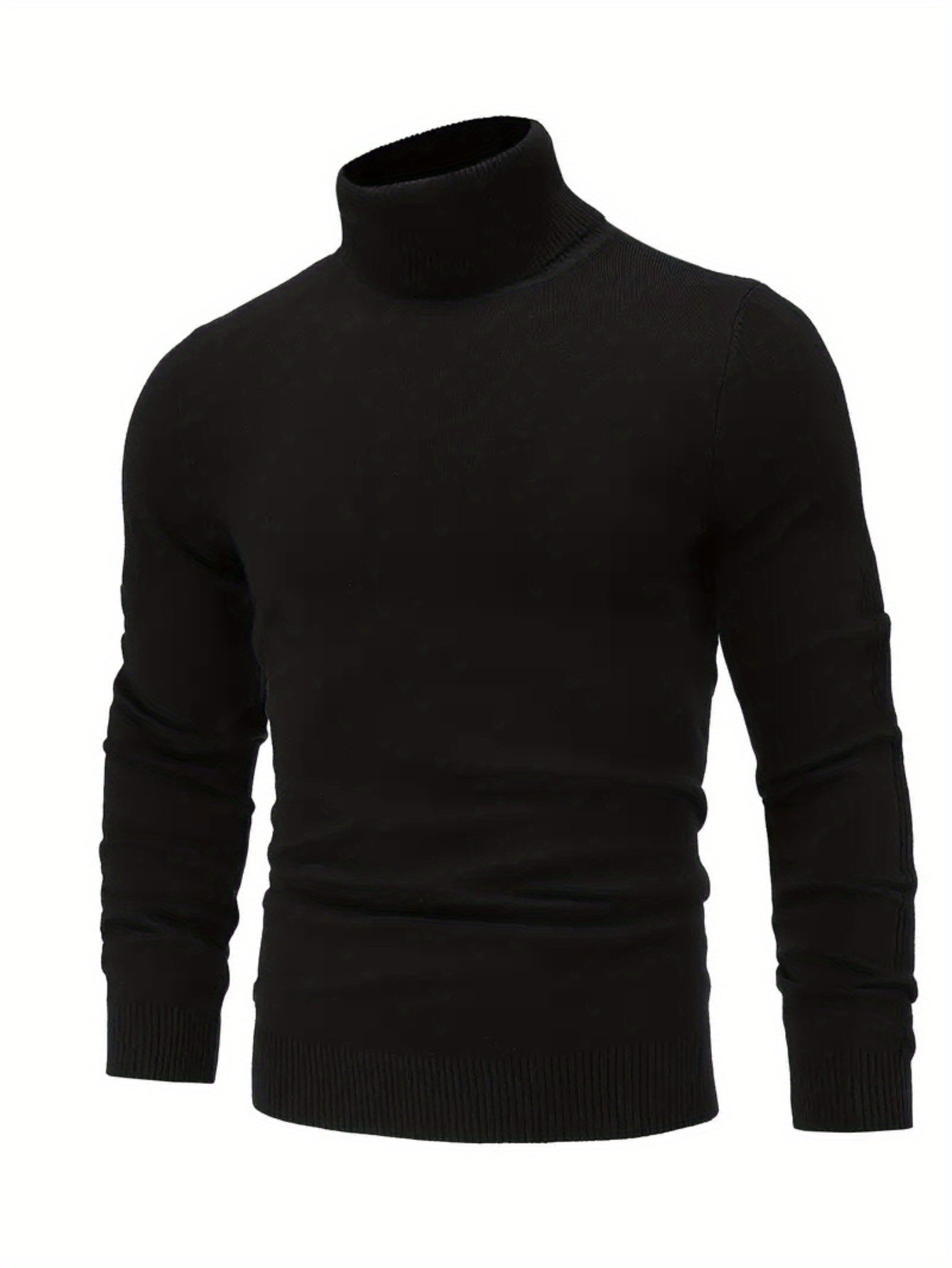 Heren Slim-Fit High Neck Knit Trui - Slim Fit