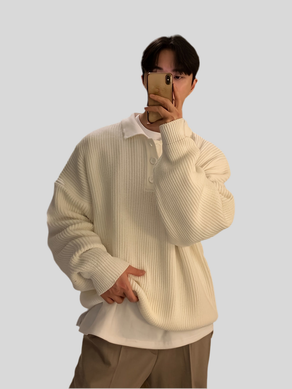 Men’s Golf Sweater - Off white