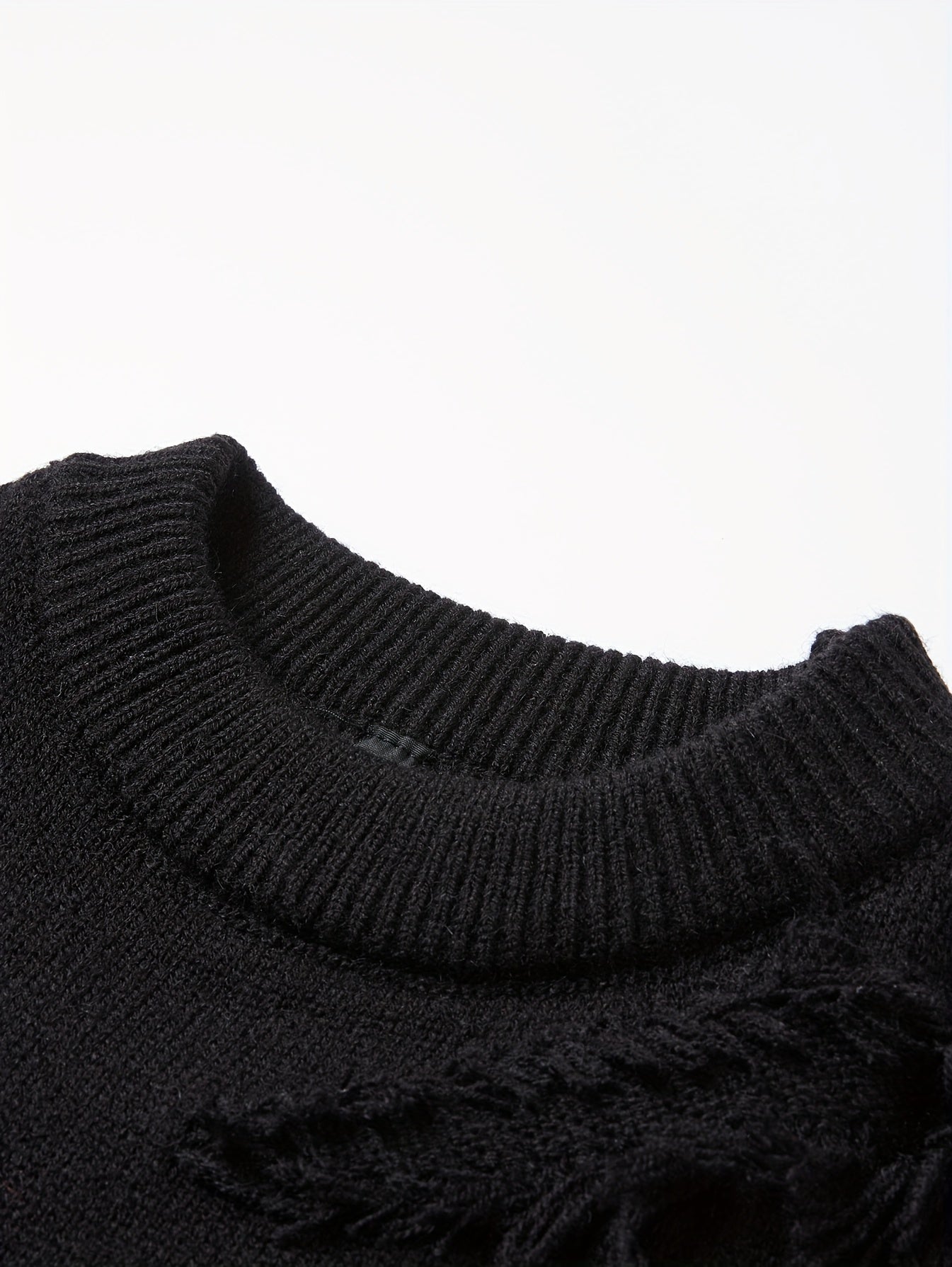 Men’s Distressed Knit Sweater