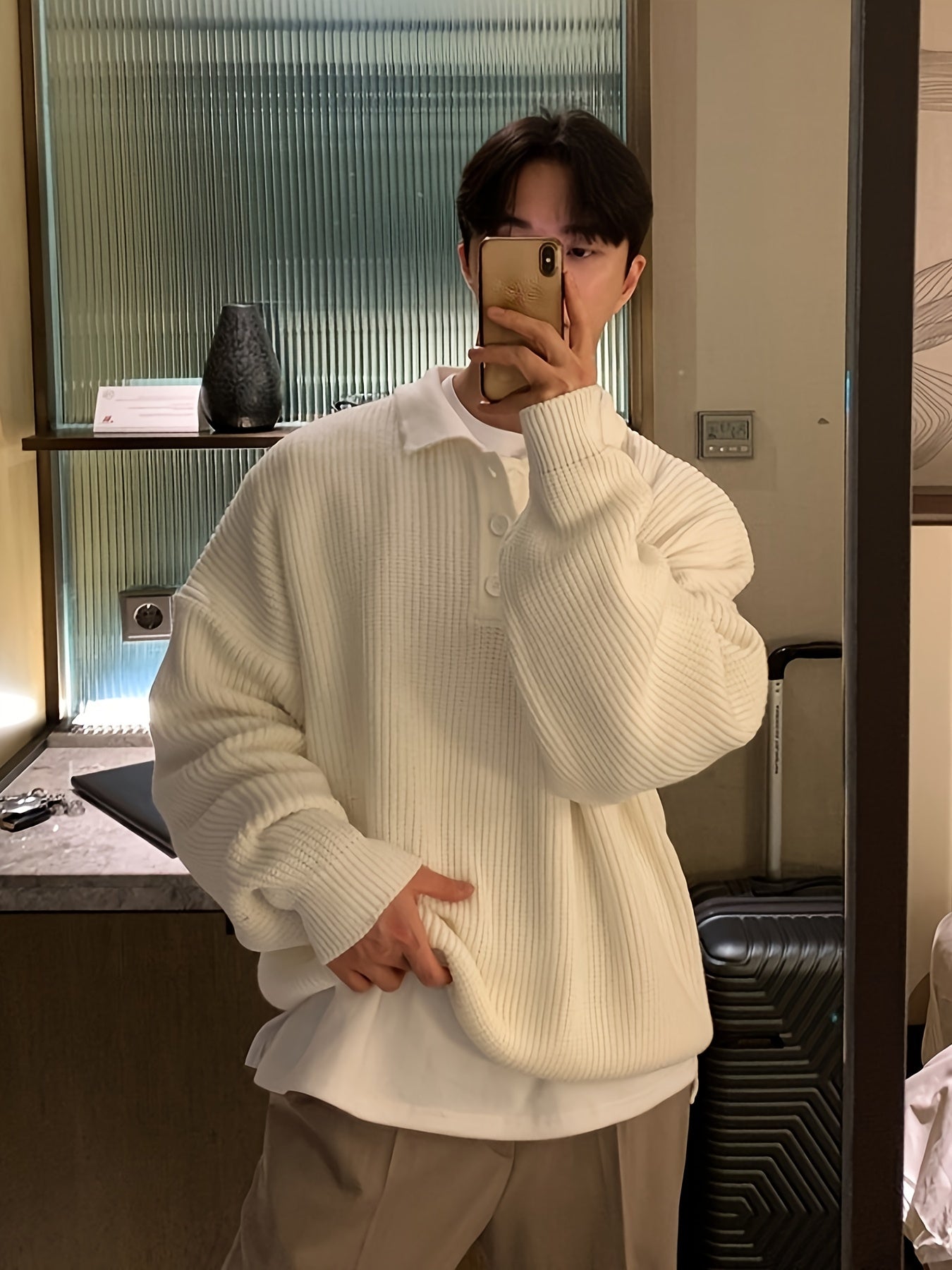 Men’s Golf Sweater - Off white