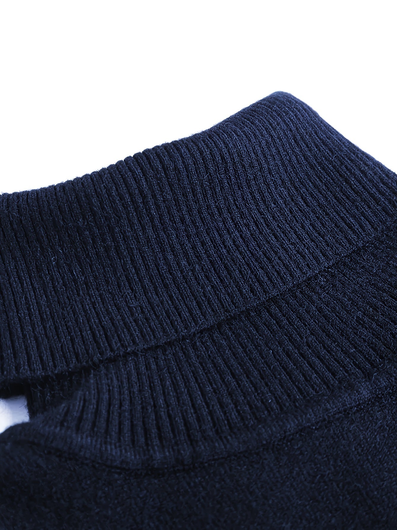 Heren Slim-Fit High Neck Knit Trui - Slim Fit