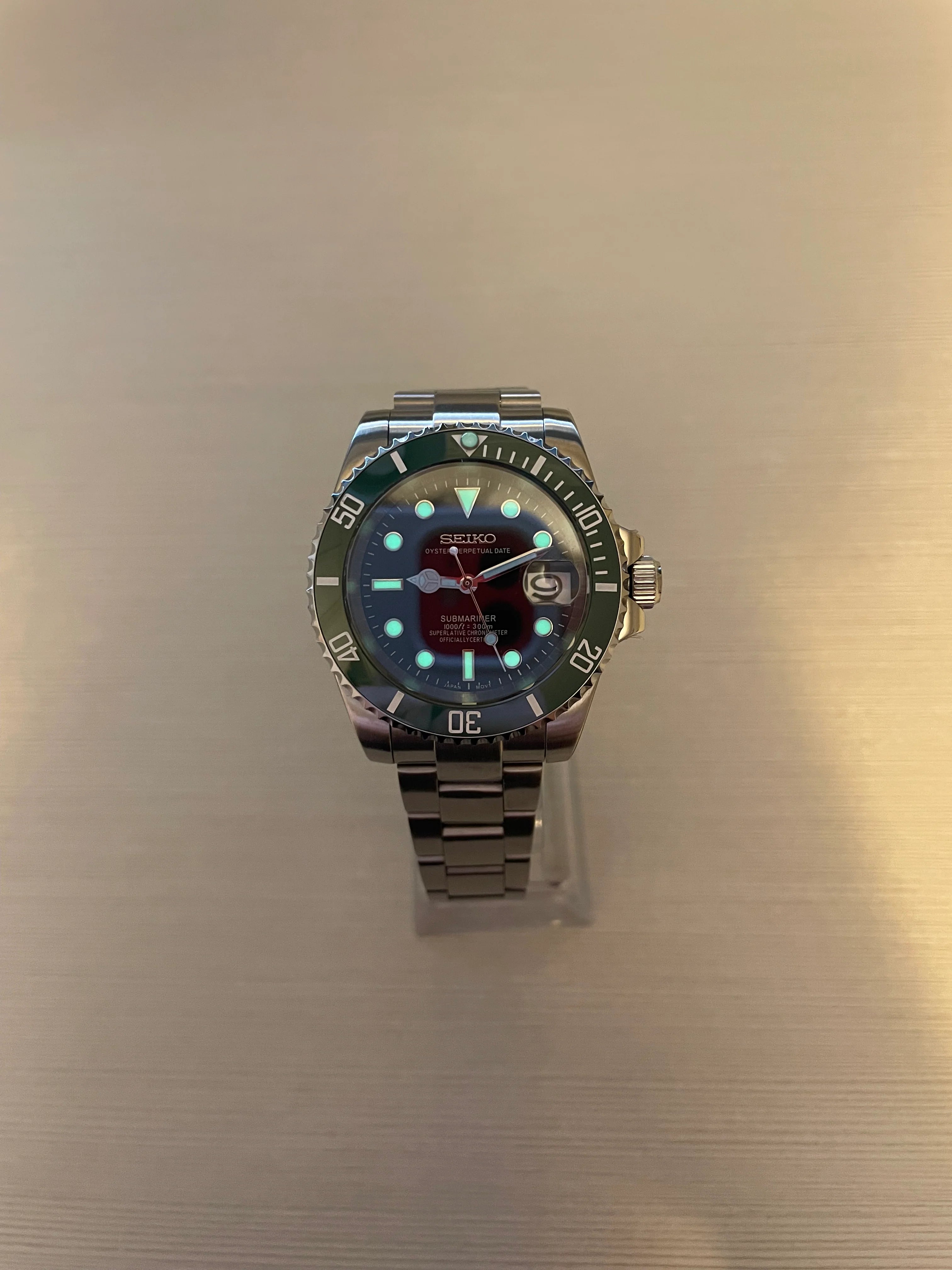 Seiko Mod Automatic | Sub | 904L Staal – 'Starbucks' - 40mm