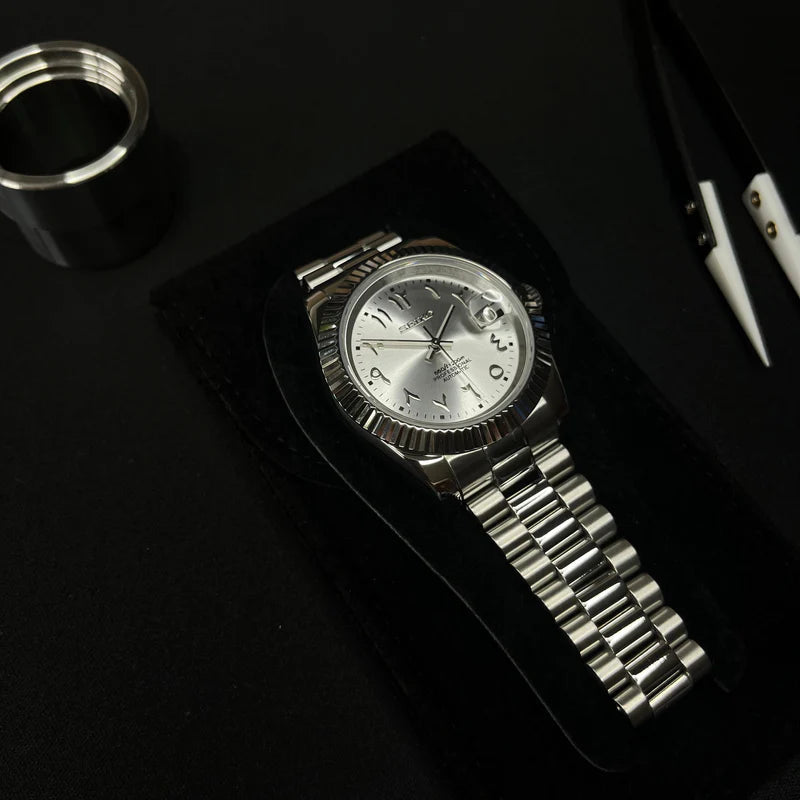 Seiko Mod Automatic | Just | 904L Staal – Zilver - 39mm
