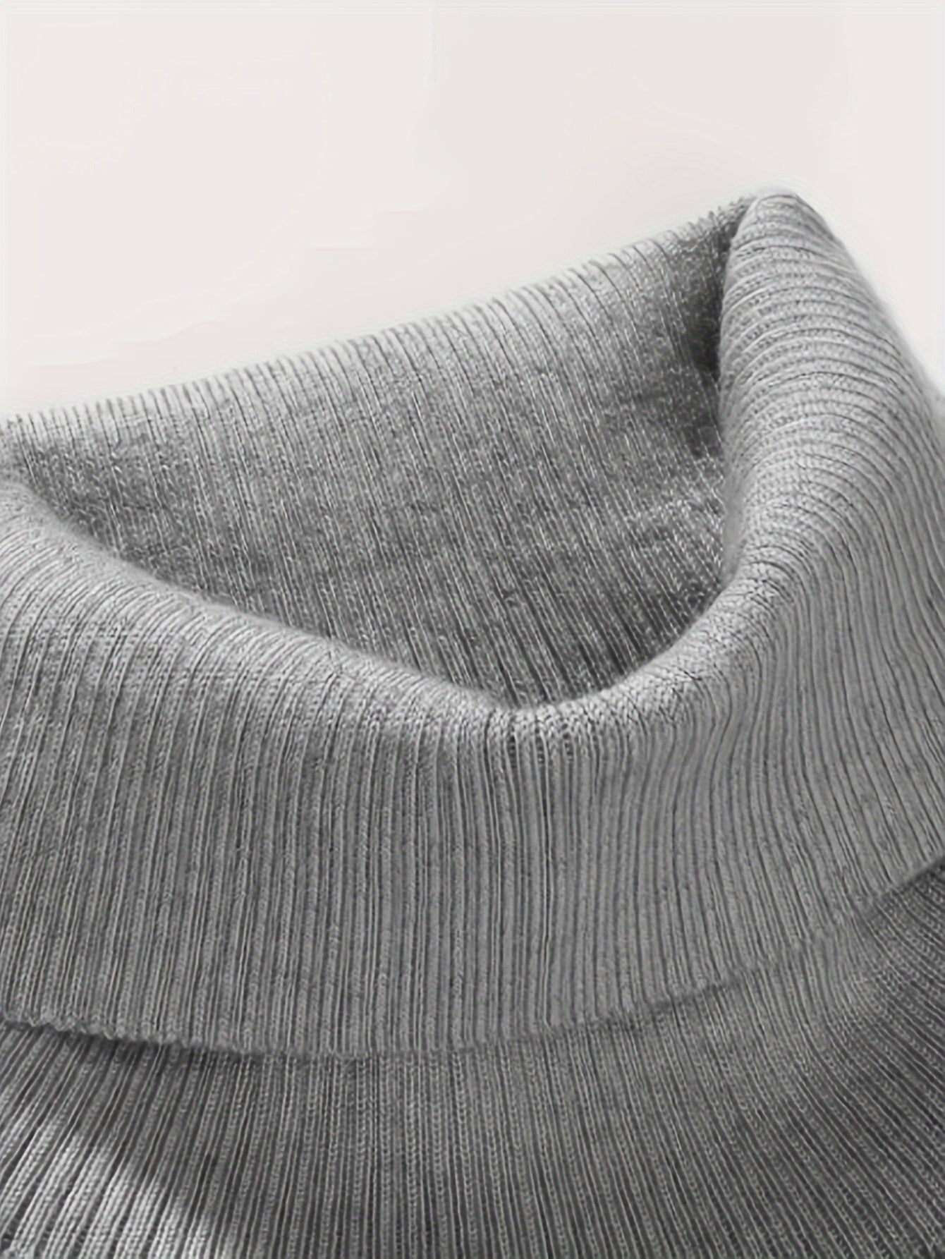 Heren Slim-Fit High Neck Knit Trui - Slim Fit