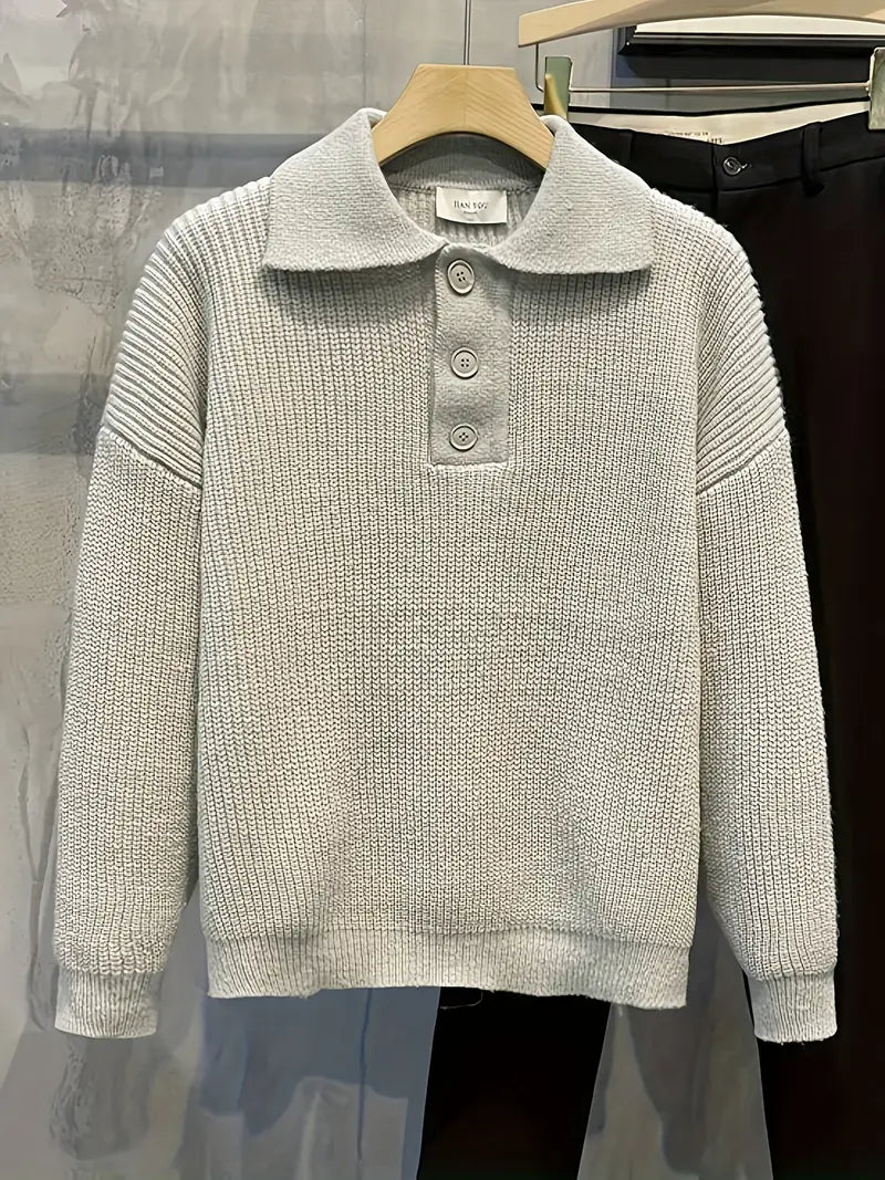 Men’s Golf Sweater – Gray