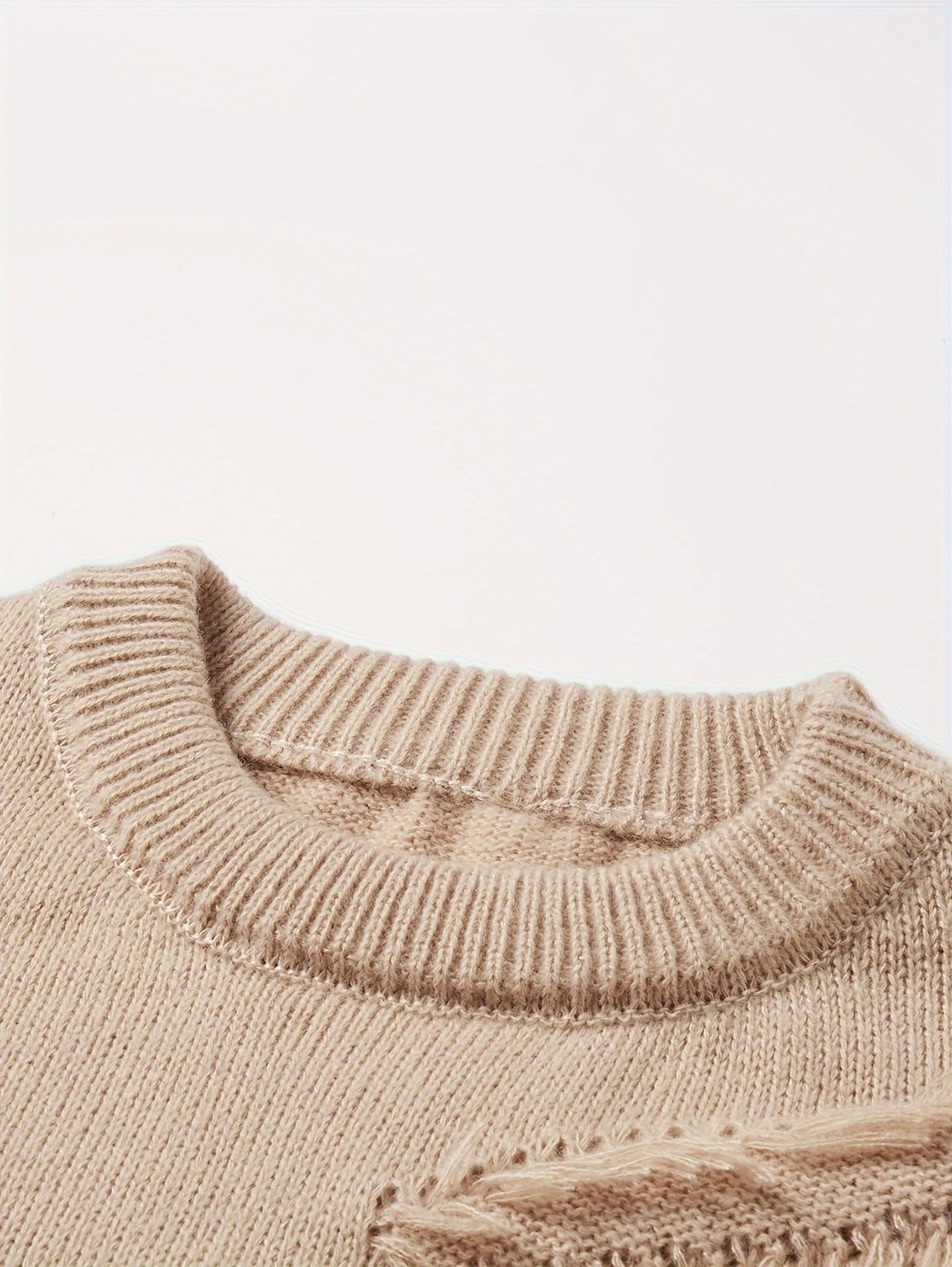 Men’s Distressed Knit Sweater