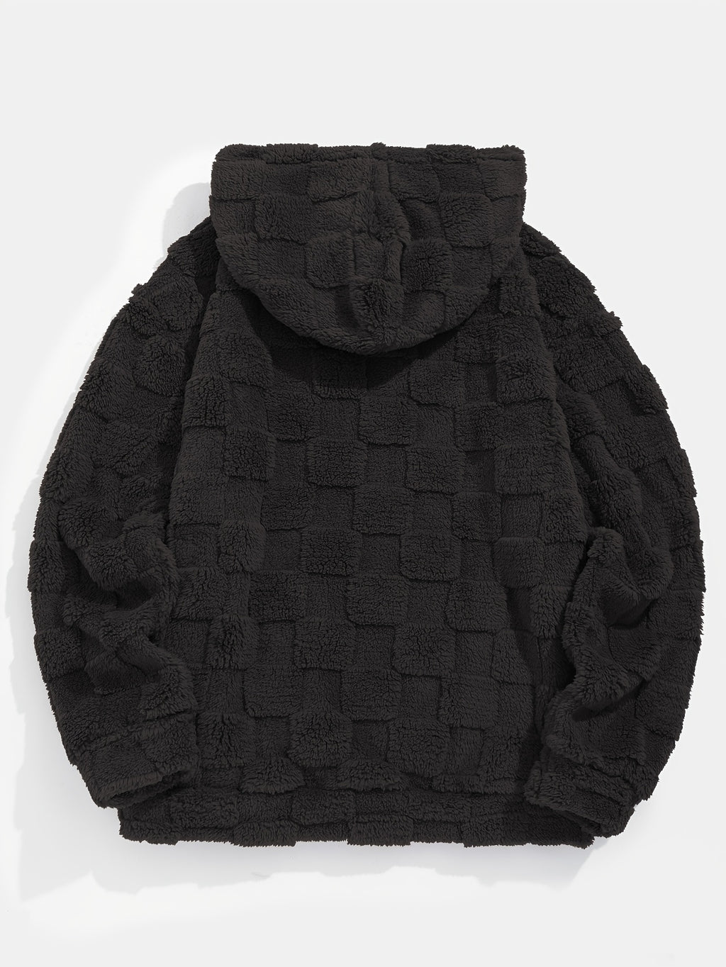 Men’s Plush Fleece Hoodie – Cozy Loose Fit