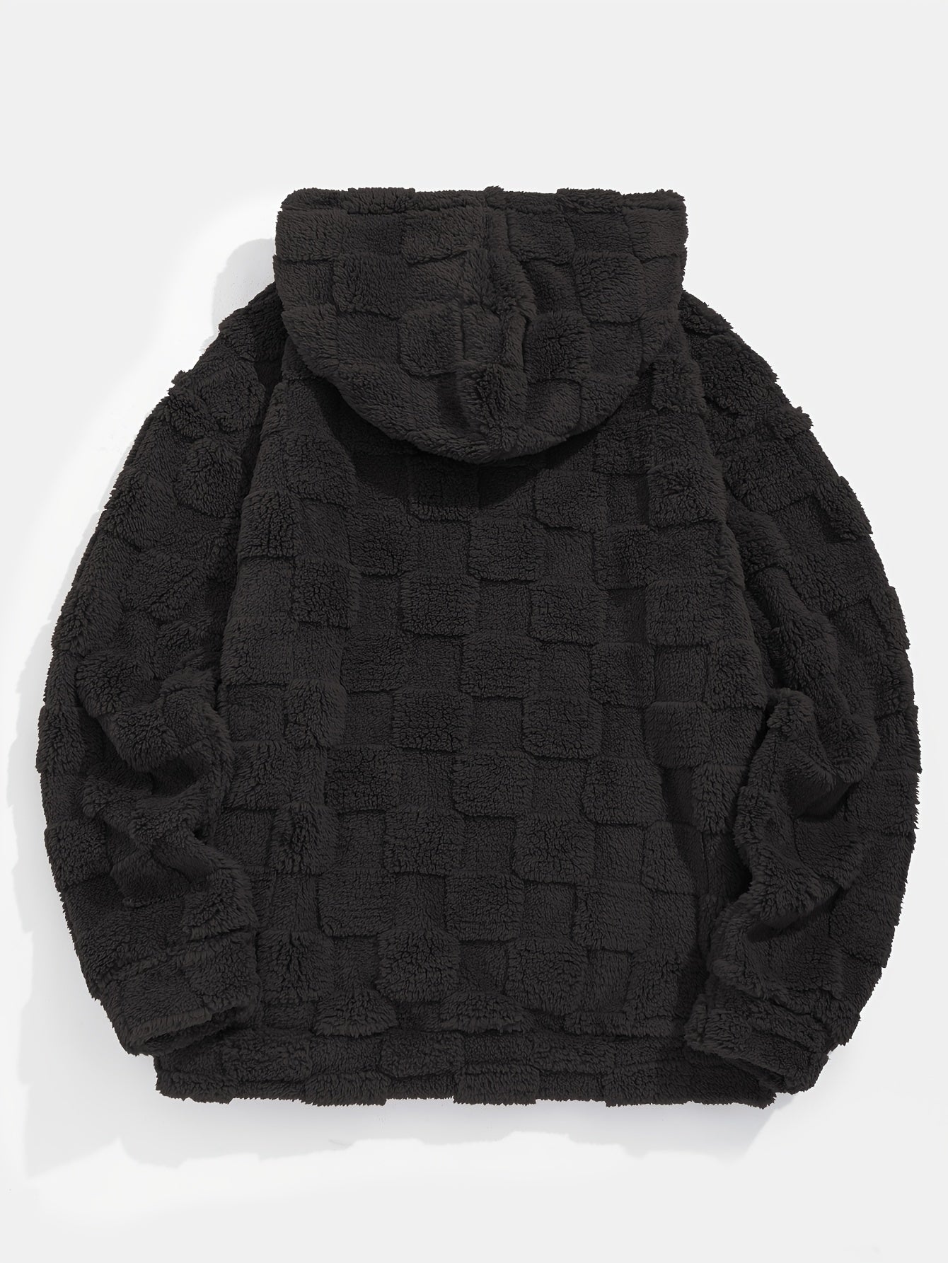 Men’s Plush Fleece Hoodie – Cozy Loose Fit