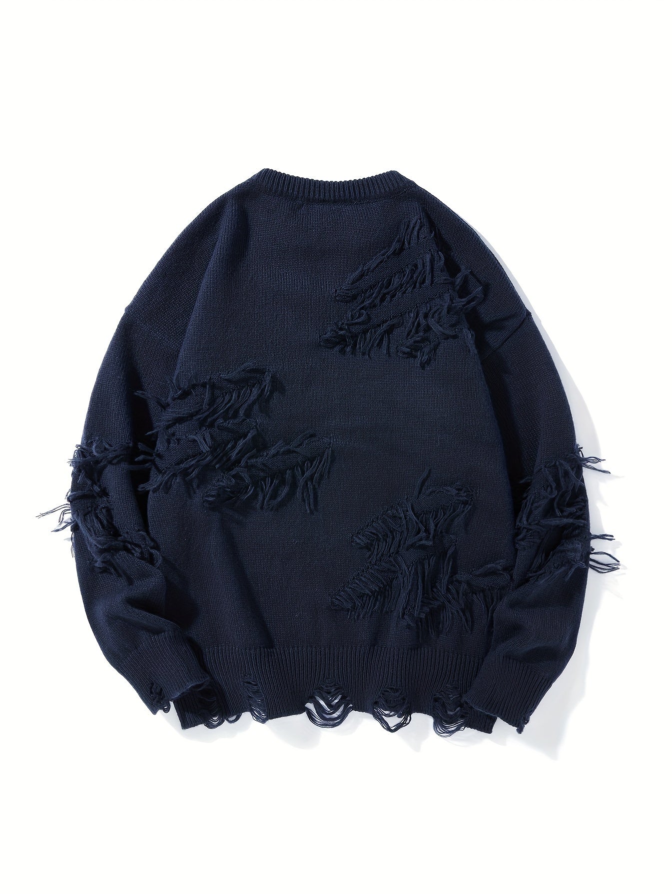 Men’s Distressed Knit Sweater