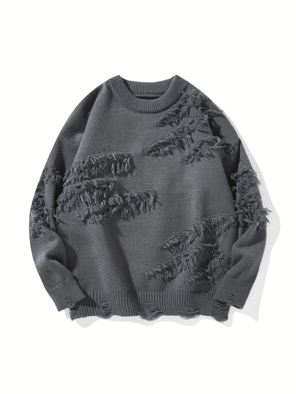 Men’s Distressed Knit Sweater