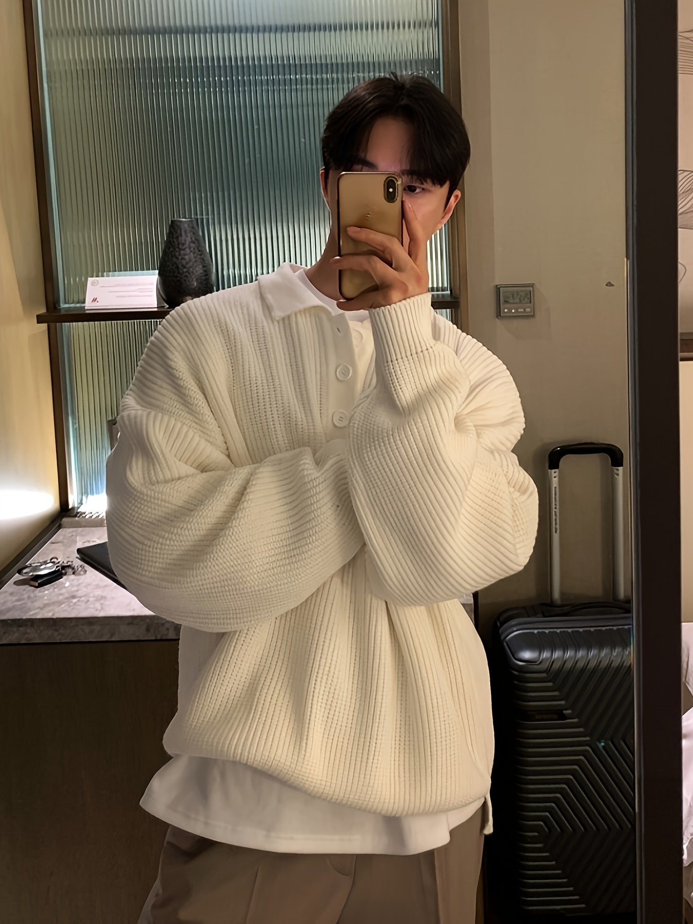 Men’s Golf Sweater - Off white
