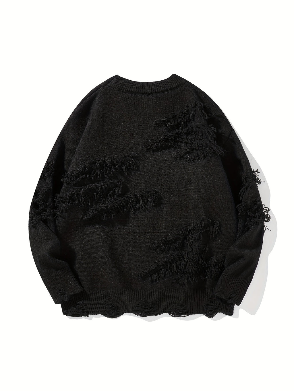Men’s Distressed Knit Sweater