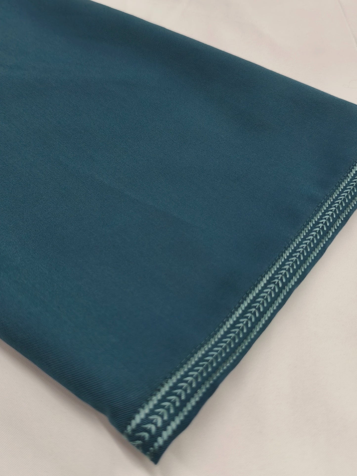 Heren Kandora - Lichtgewicht Stof - Blauw/Groen - Subtiel Borduursel