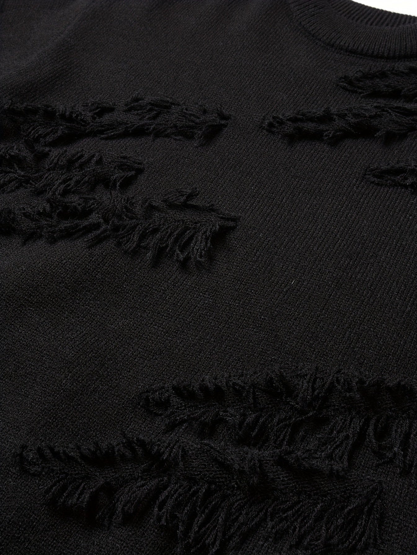 Men’s Distressed Knit Sweater