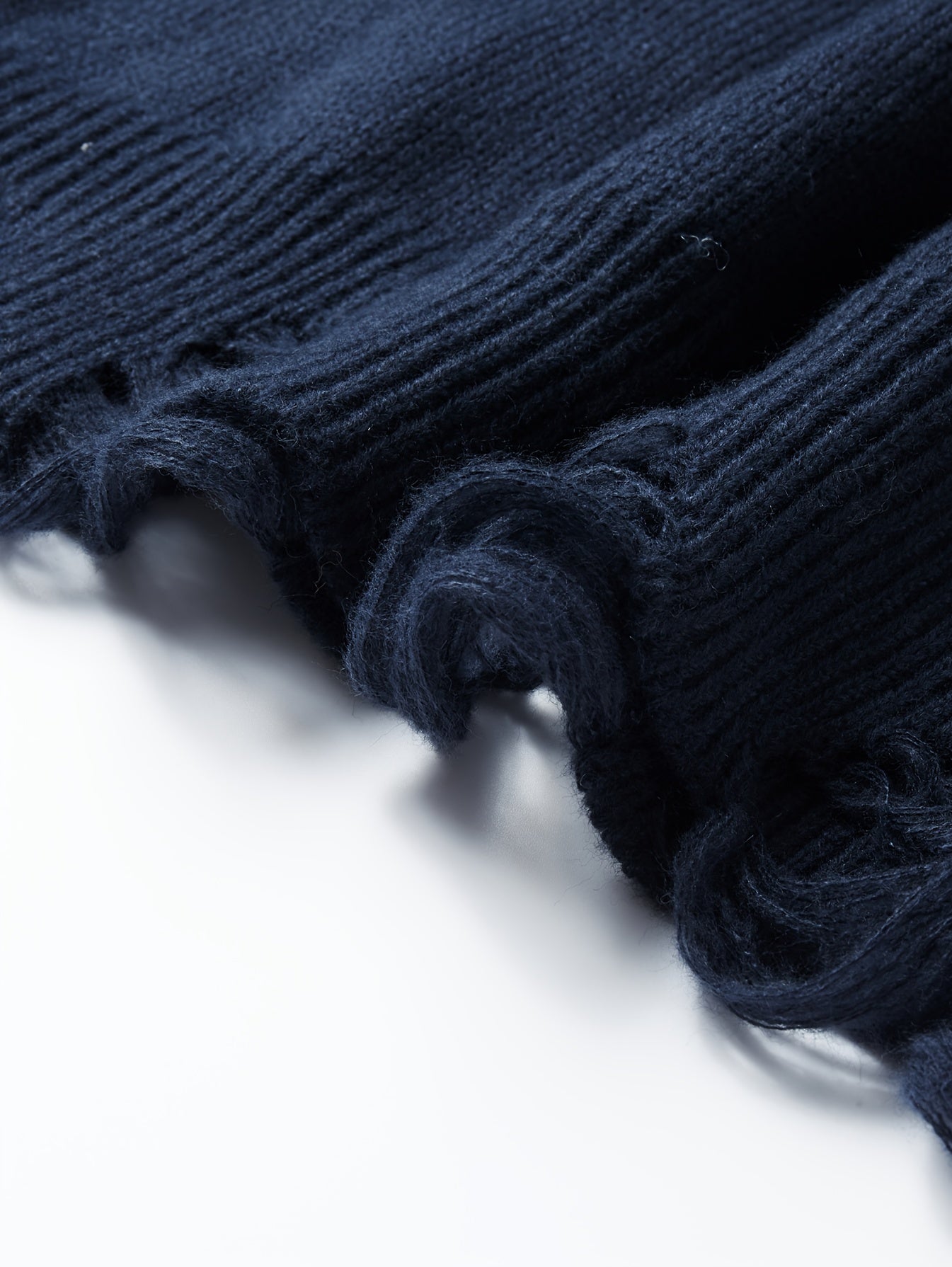 Men’s Distressed Knit Sweater