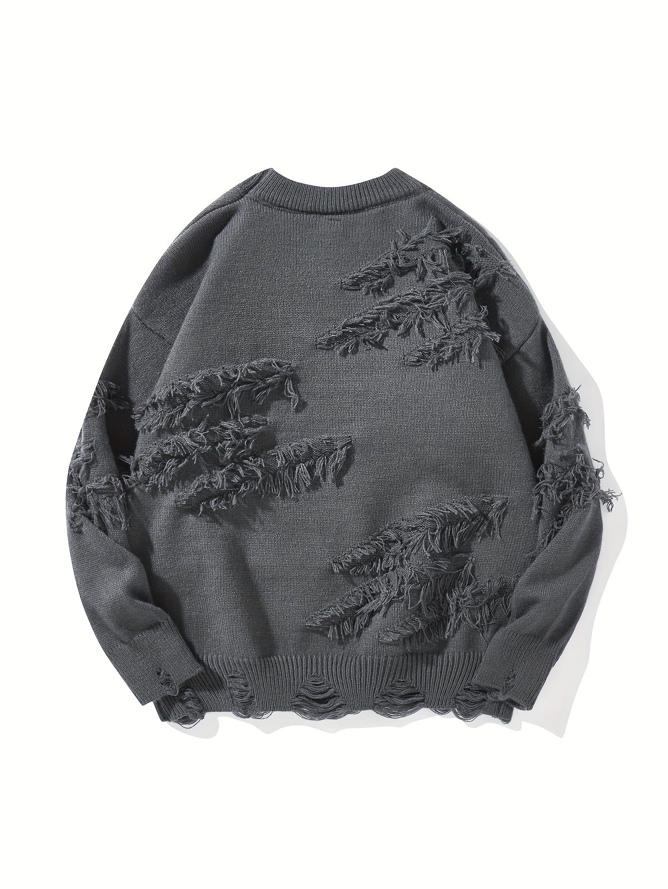 Men’s Distressed Knit Sweater