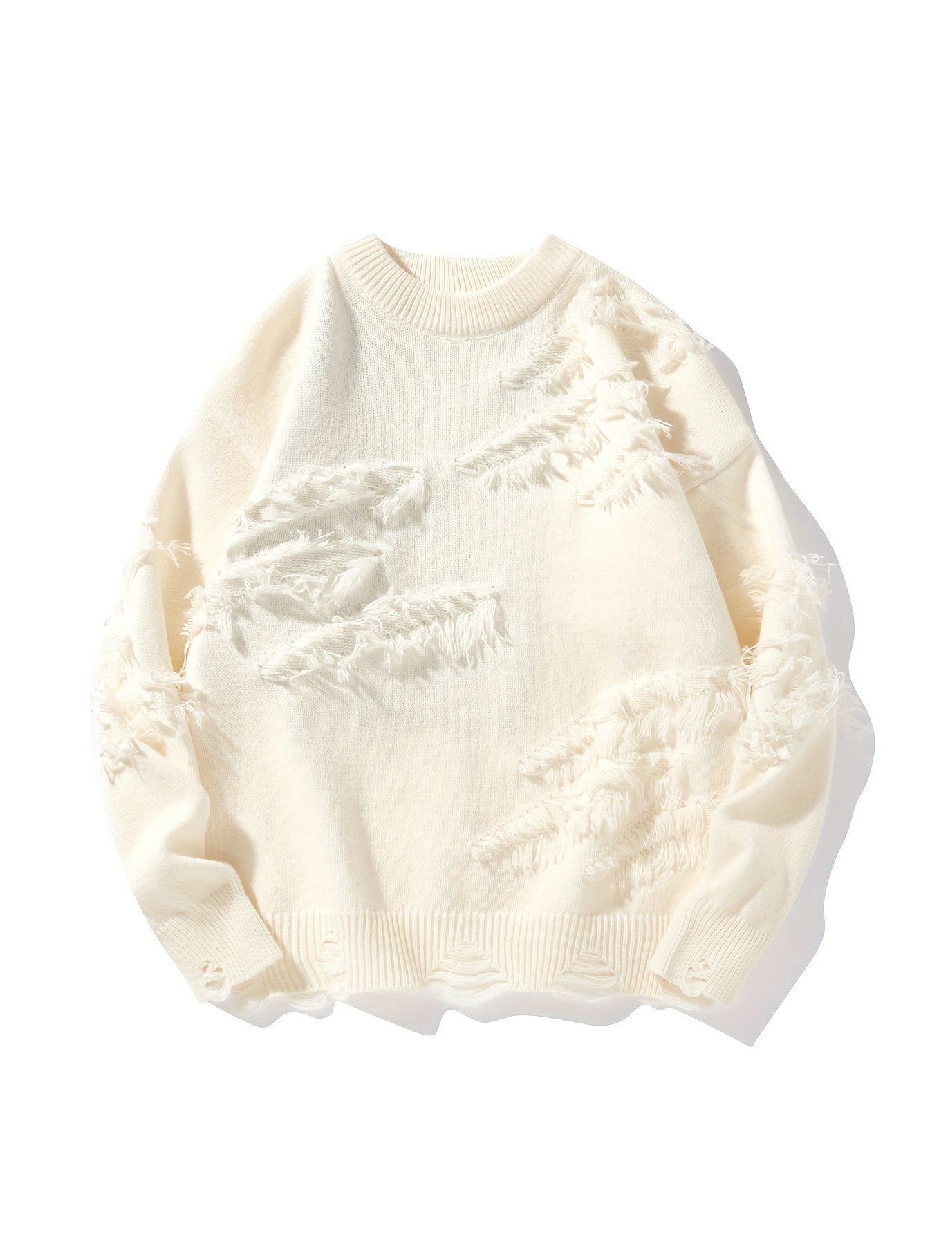 Men’s Distressed Knit Sweater