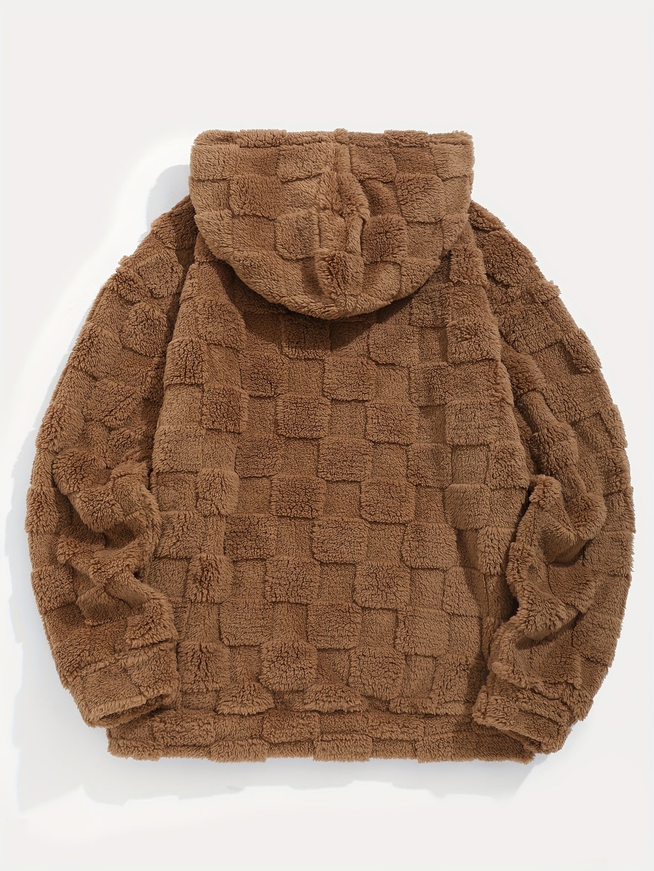 Men’s Plush Fleece Hoodie – Cozy Loose Fit