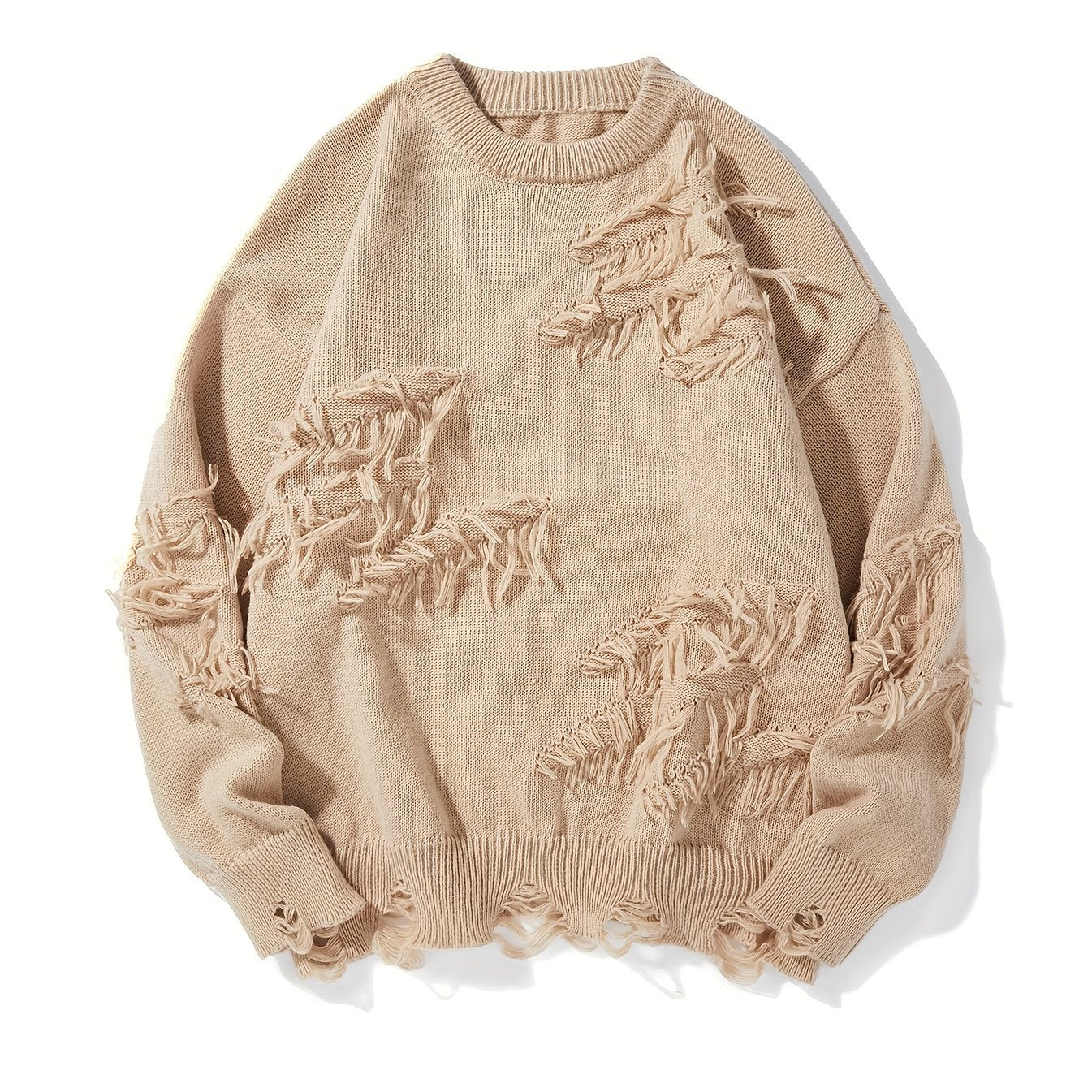 Men’s Distressed Knit Sweater