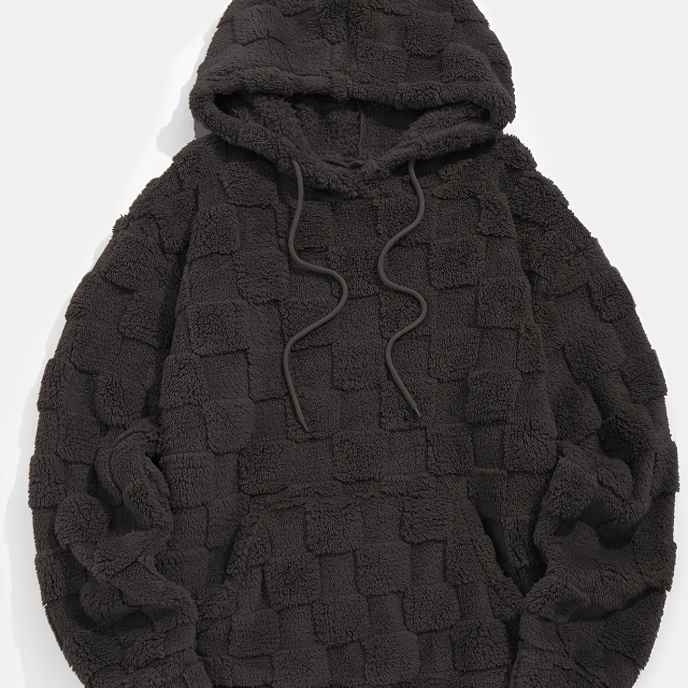 Men’s Plush Fleece Hoodie – Cozy Loose Fit