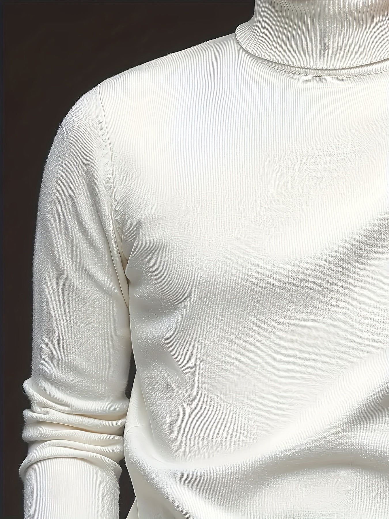 Heren Slim-Fit High Neck Knit Trui - Slim Fit