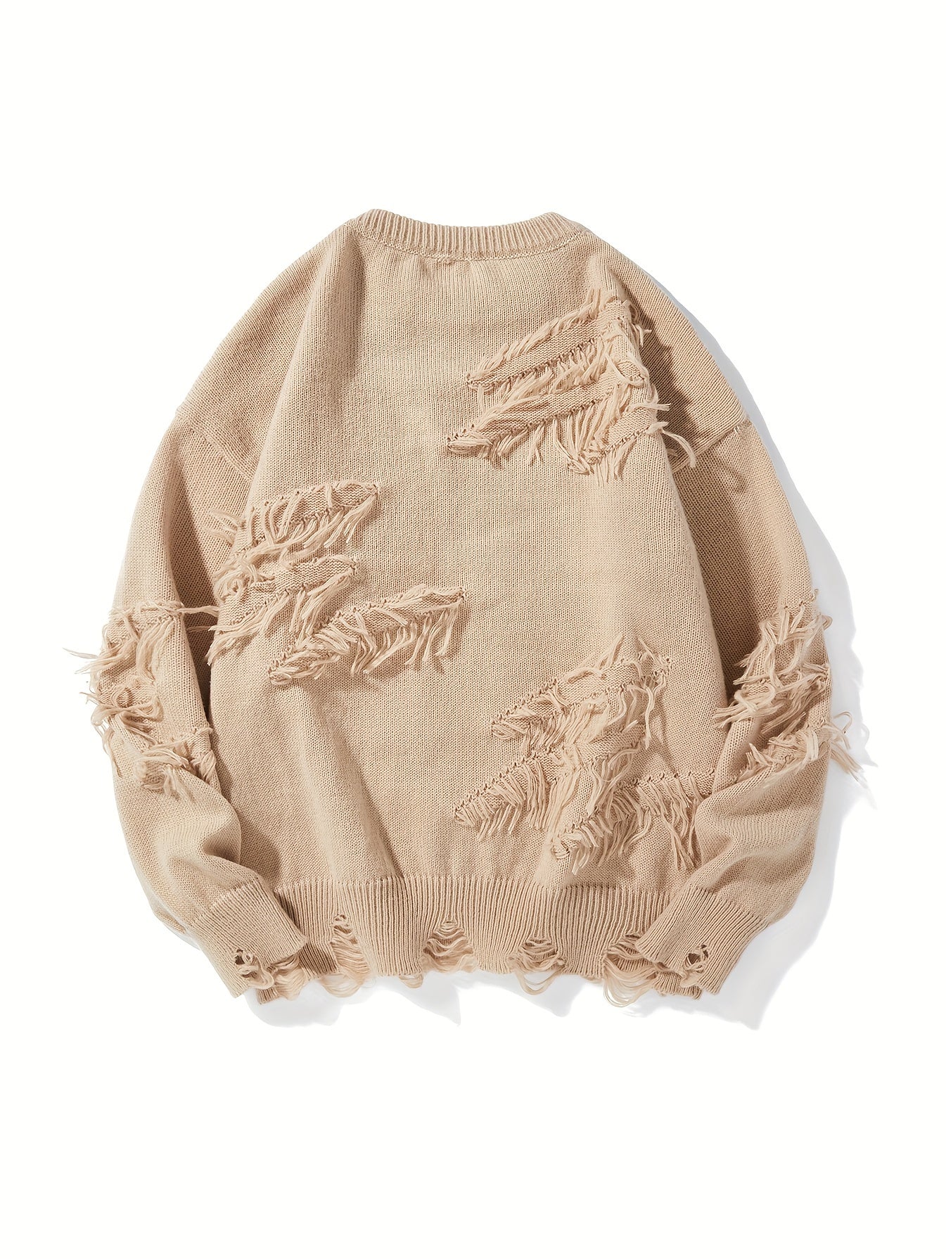 Men’s Distressed Knit Sweater