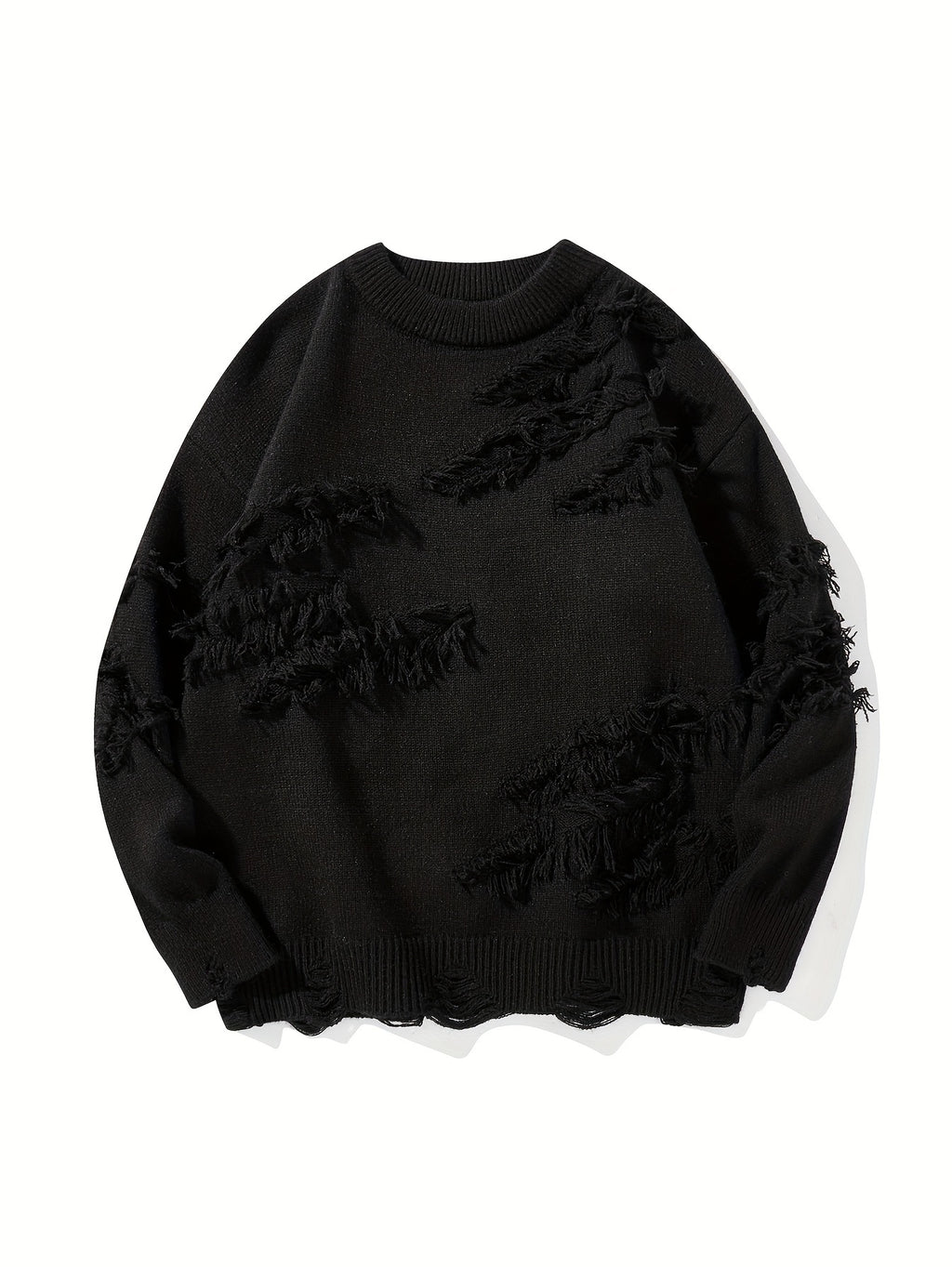 Men’s Distressed Knit Sweater