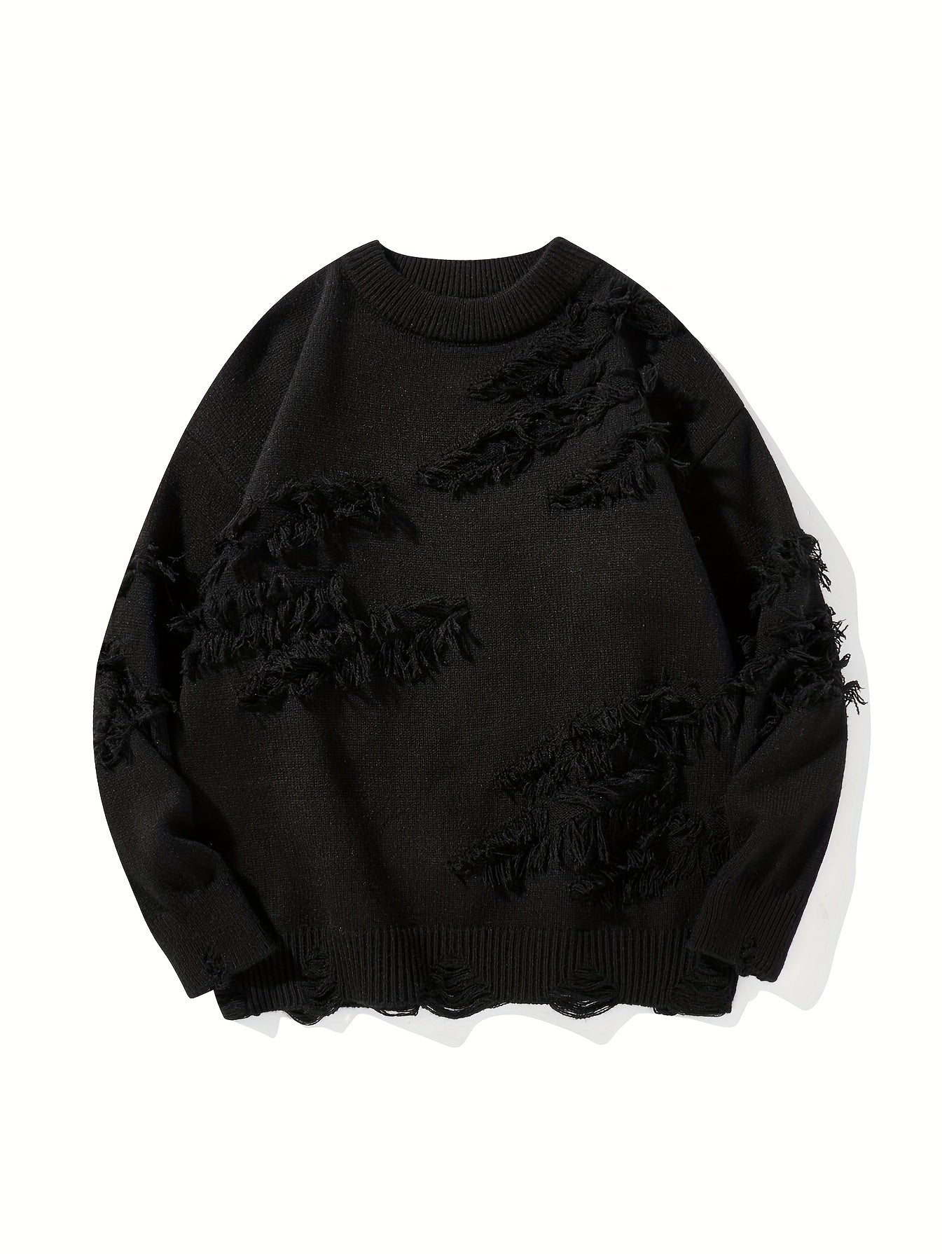 Men’s Distressed Knit Sweater