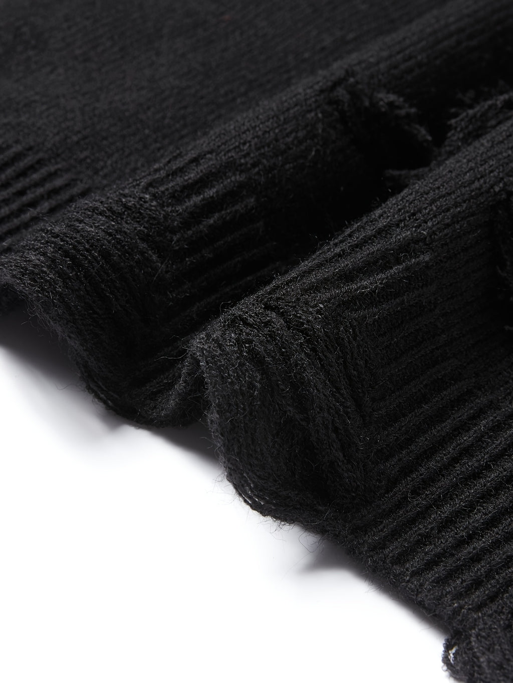 Men’s Distressed Knit Sweater