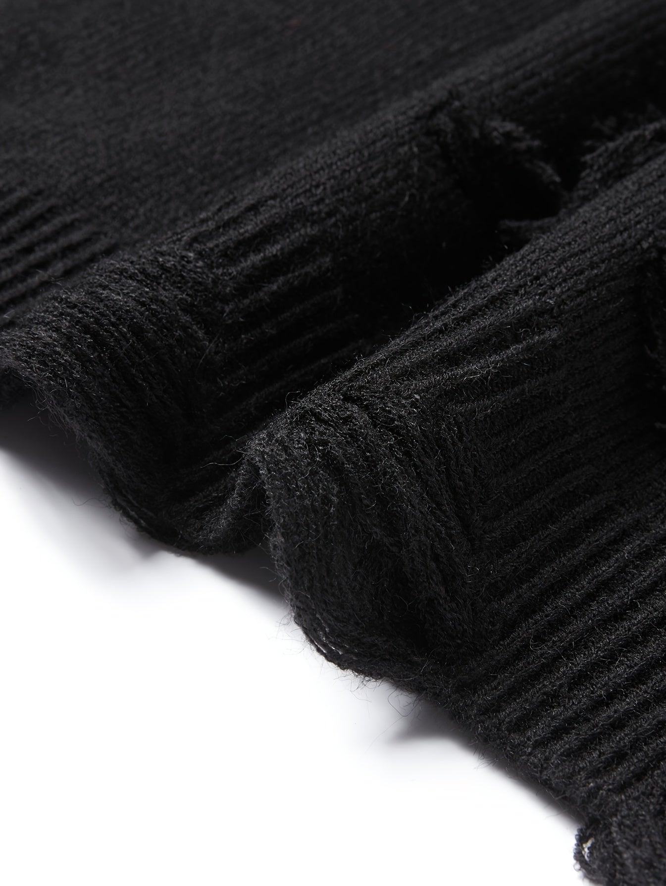 Men’s Distressed Knit Sweater