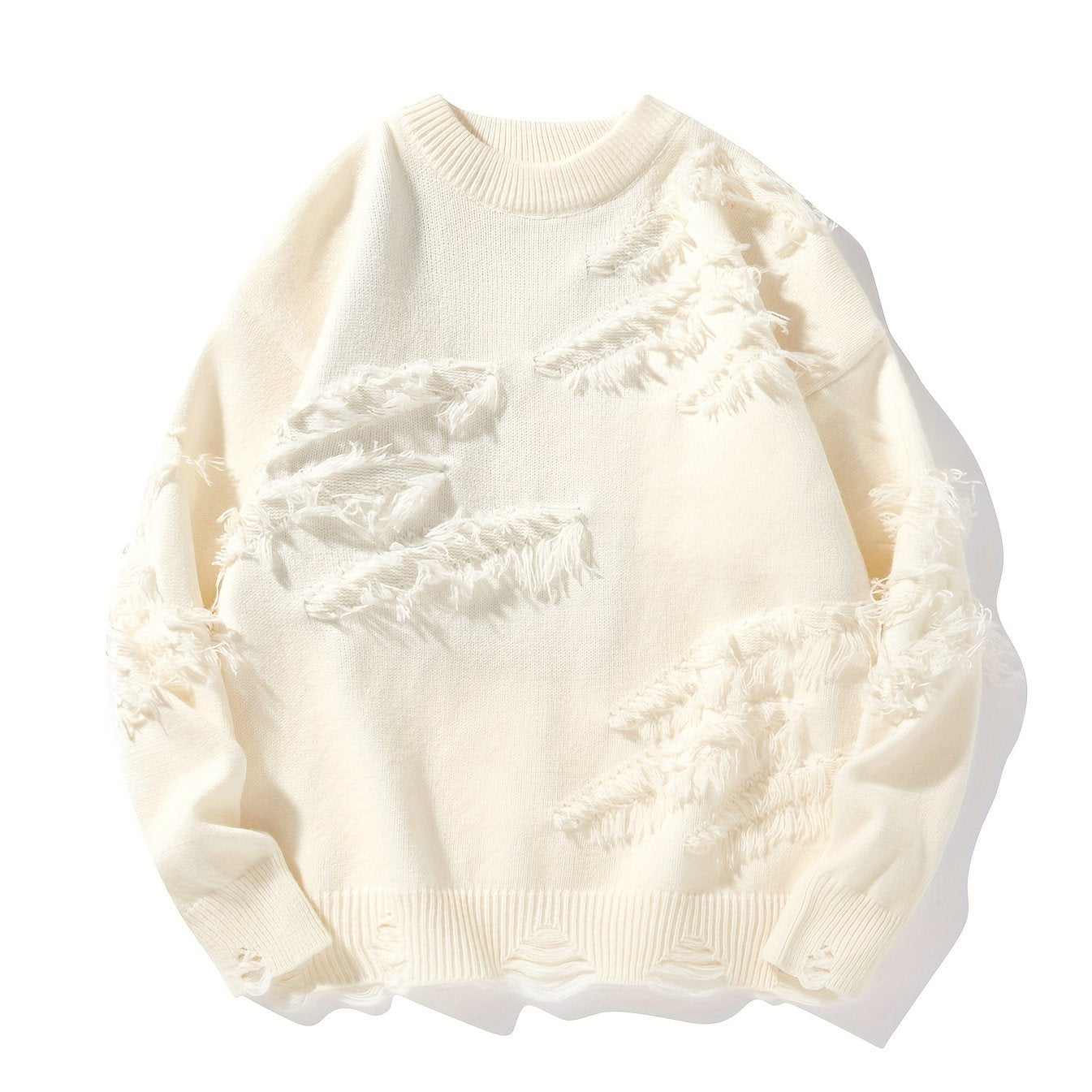 Men’s Distressed Knit Sweater
