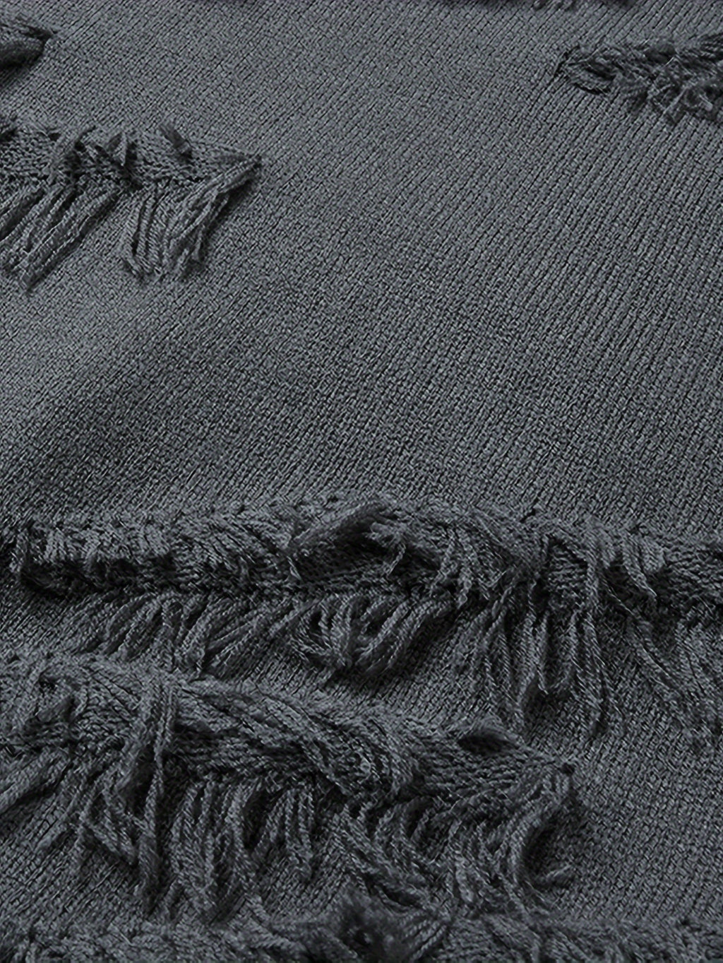 Men’s Distressed Knit Sweater