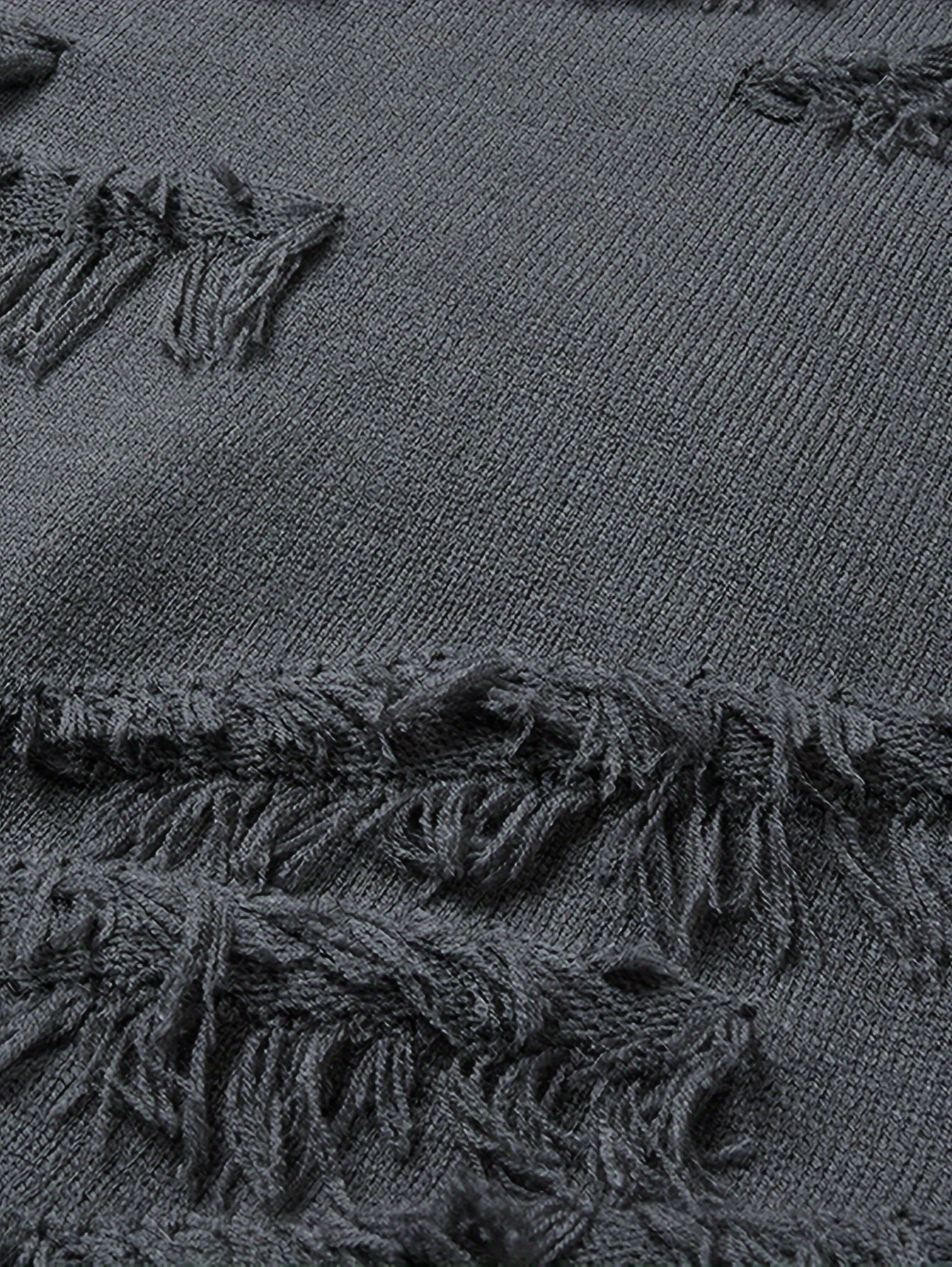 Men’s Distressed Knit Sweater