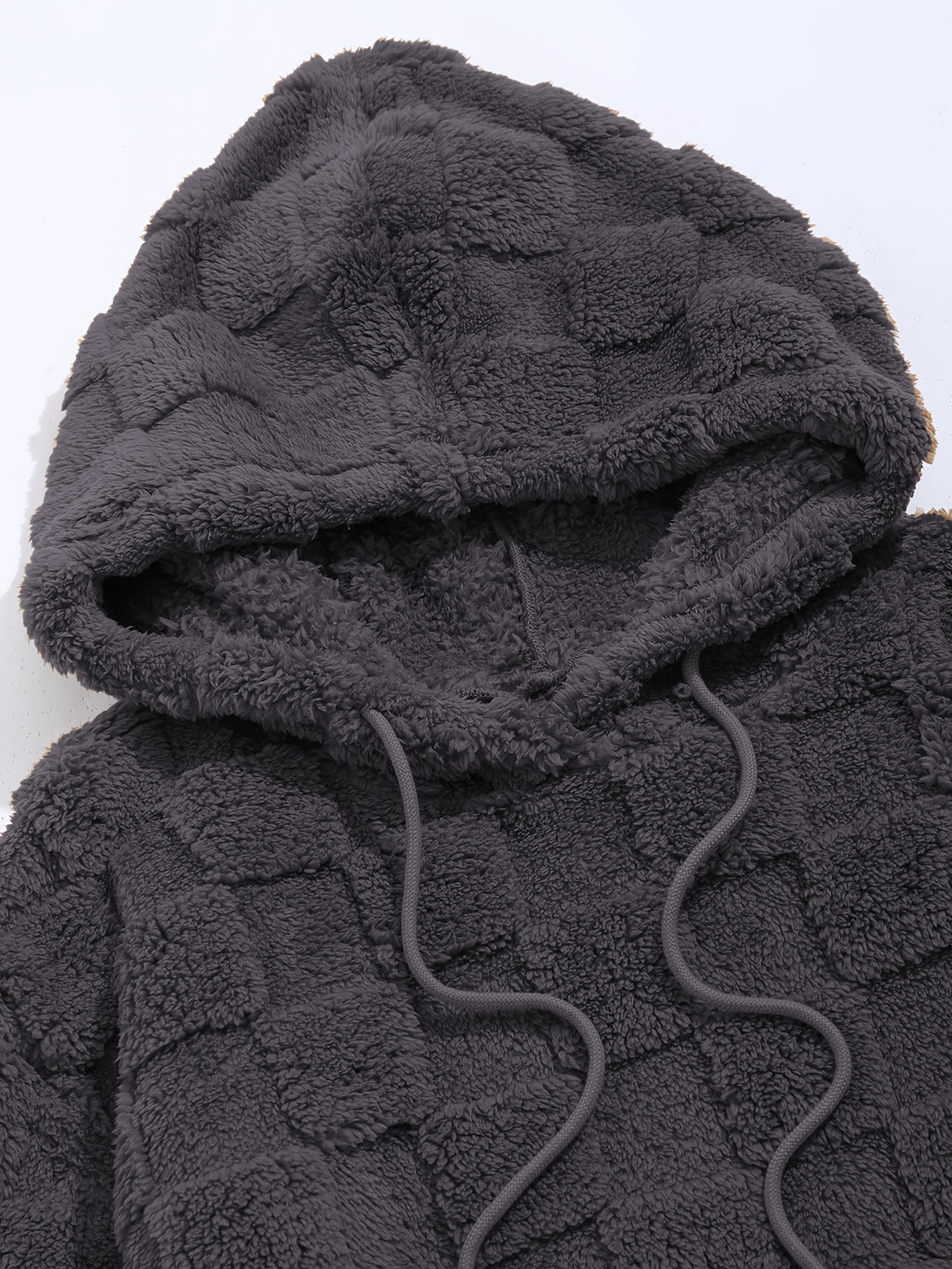 Men’s Plush Fleece Hoodie – Cozy Loose Fit