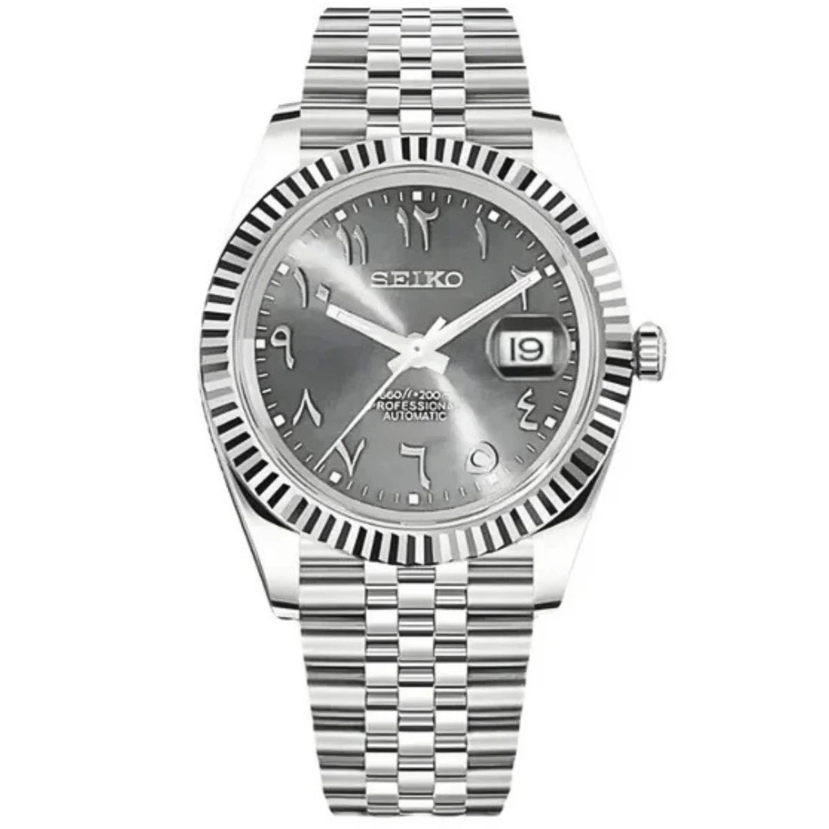 Seiko Mod Automatic | Just | 904L Staal – Zilver - 39mm