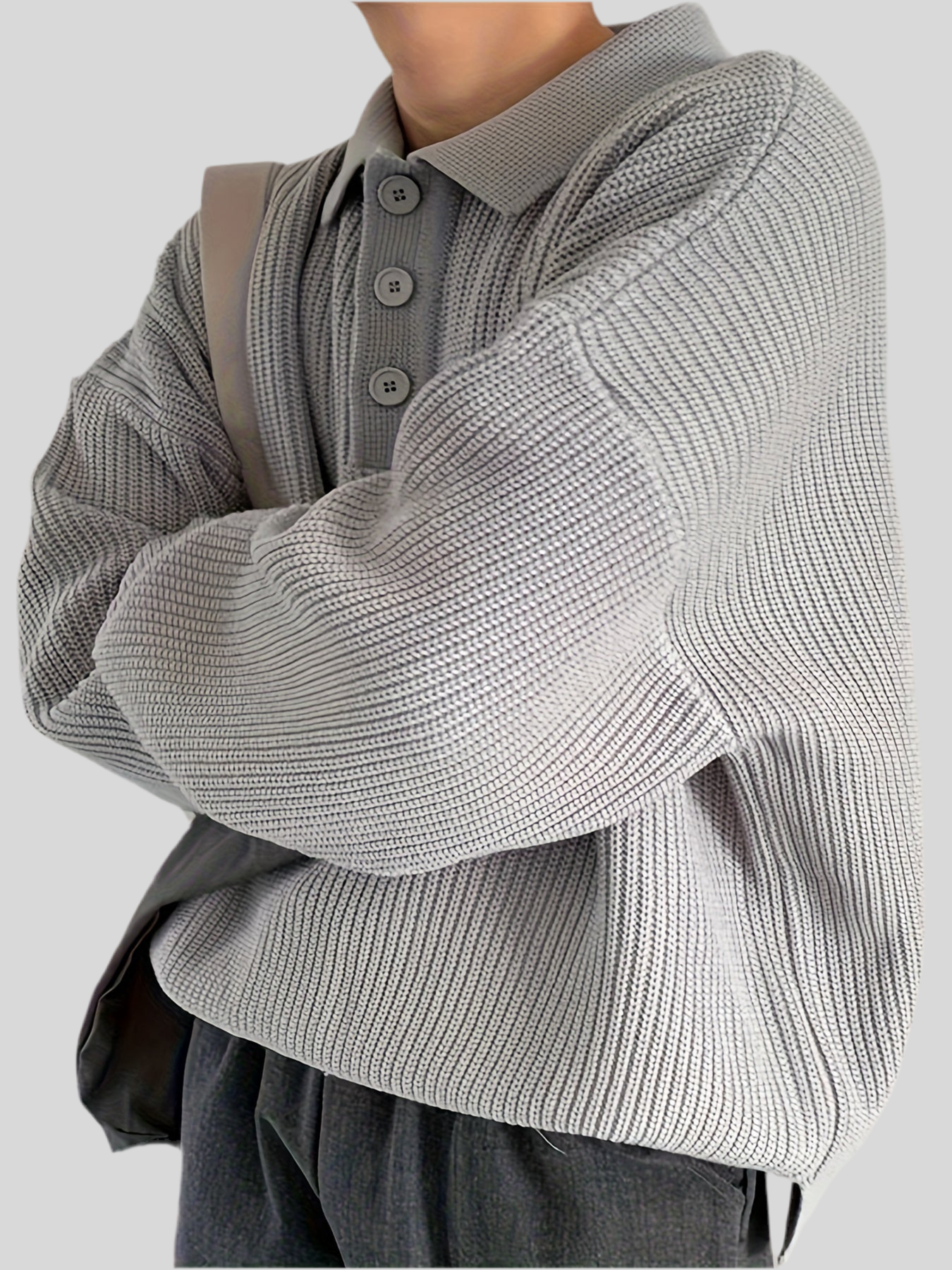 Men’s Golf Sweater – Gray
