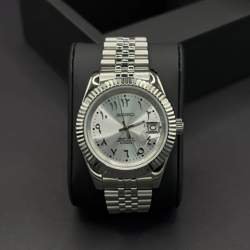 Seiko Mod Automatic | Just | 904L Staal – Zilver - 39mm