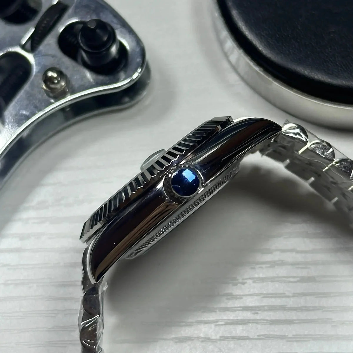 Seiko Mod Automatik | Arabisches Zifferblatt | 9041 Stahl - Grün - 39 mm