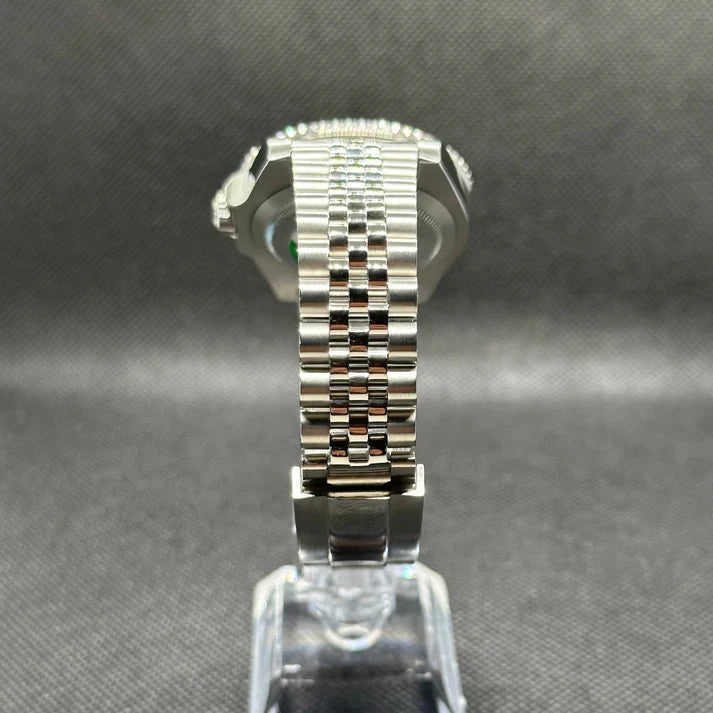 Seiko Mod - Pepsi GMT – 40mm – Porseleinen Dial – 904L Stainless Steel