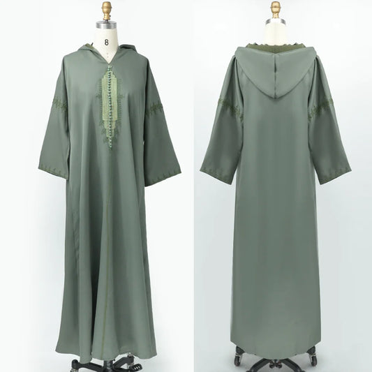 Abaya Jurk met Capuchon | Marokkaans Design