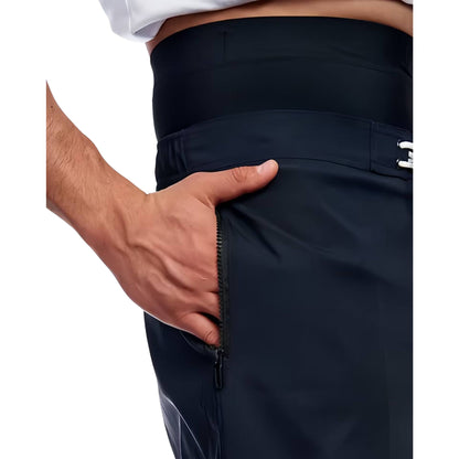 Heren Lange Zwembroek – Hoge Taille en Kniebedekking – Zwart