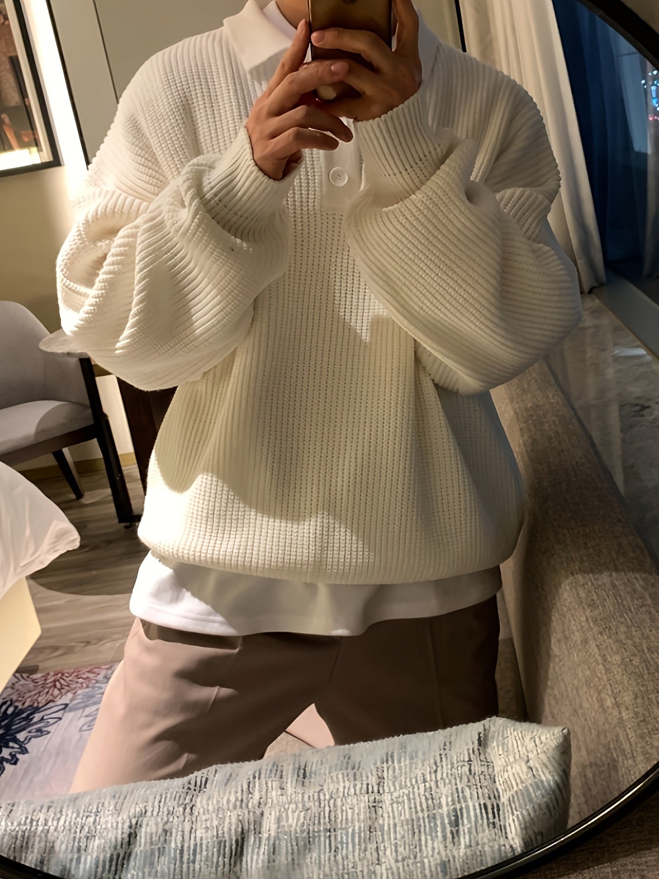 Men’s Golf Sweater - Off white