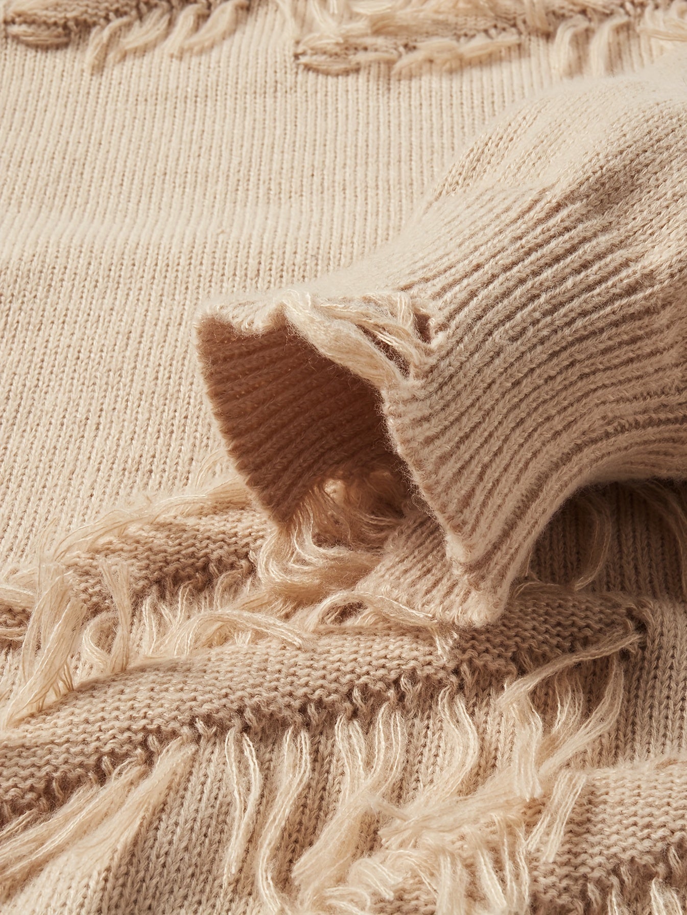 Men’s Distressed Knit Sweater