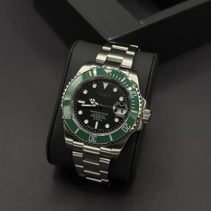 Seiko Mod Automatic | Sub | 904L Staal – 'Starbucks' - 40mm
