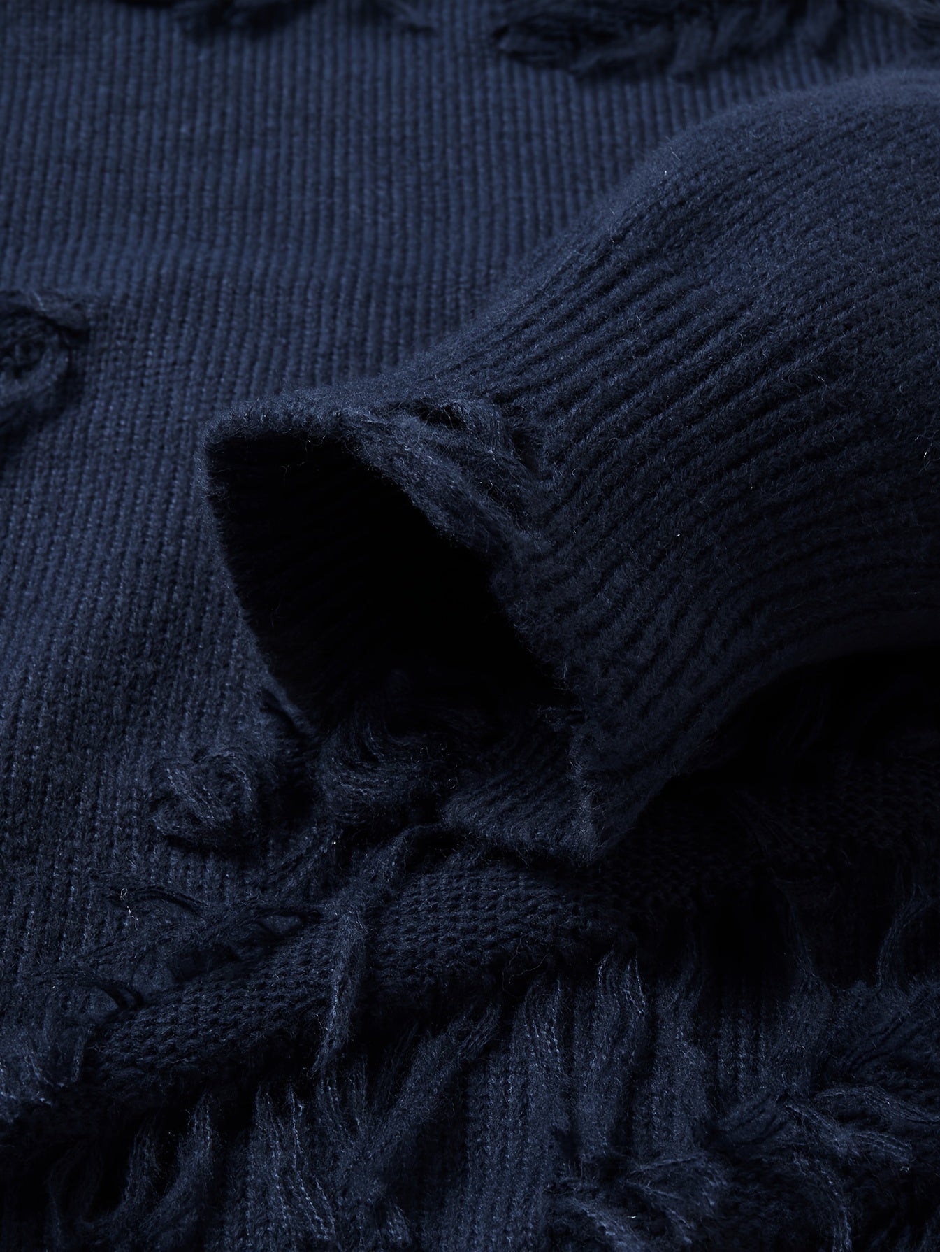 Men’s Distressed Knit Sweater